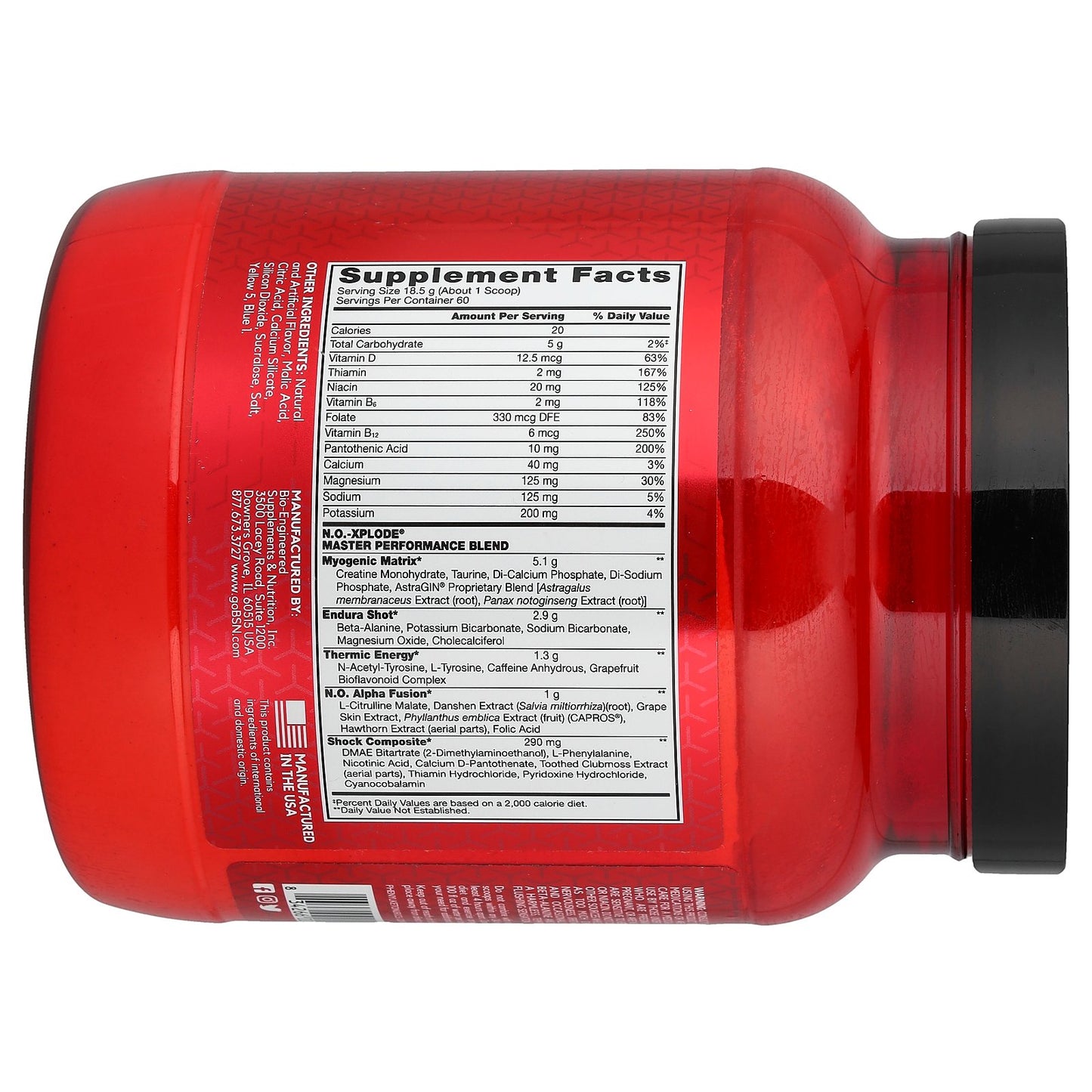 BSN, N.O.-XPLODE®, Legendary Pre-Workout, Green Apple, 2.45 lbs (1.11 kg)