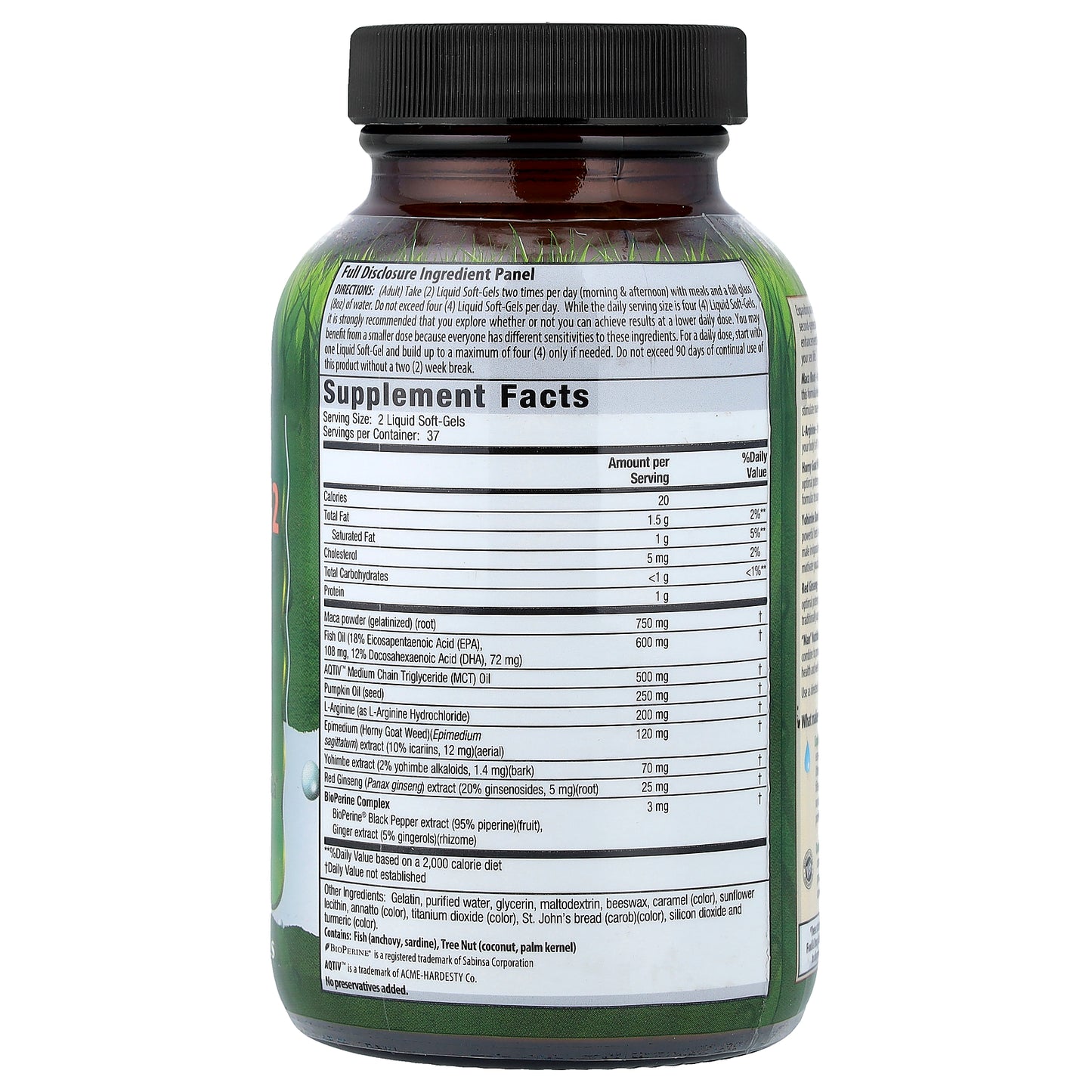 Irwin Naturals, Steel-Libido® V2, Maca & L-Arginine, 75 Liquid Soft-Gels