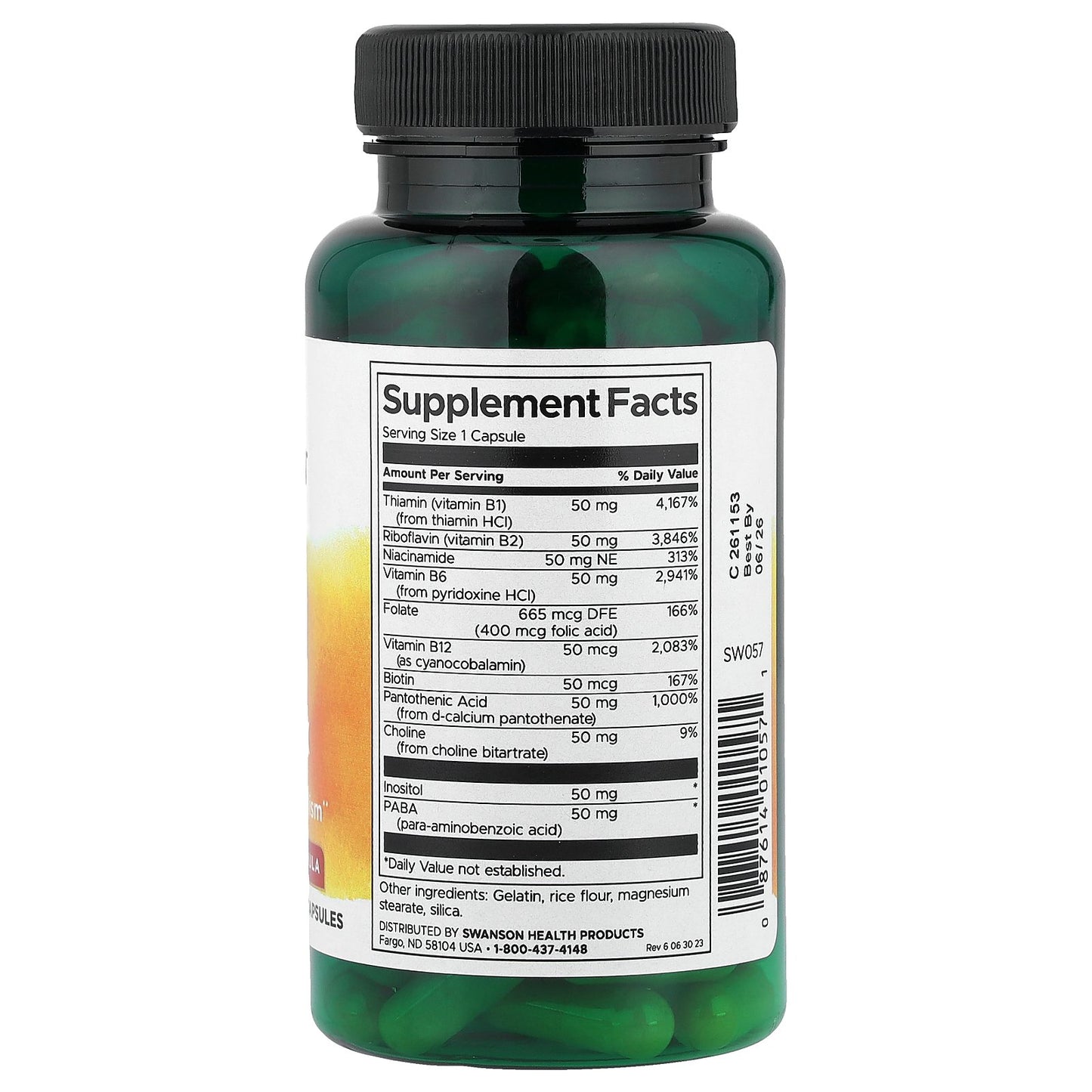 Swanson, Balance B-50 Complex, 100 Capsules