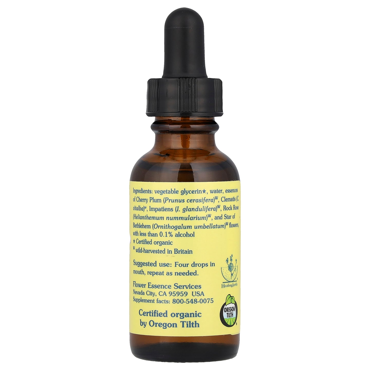 Flower Essence Services, Five-Flower Formula™, Flower Essence Combination, Non-Alcohol, 1 fl oz (30 ml)