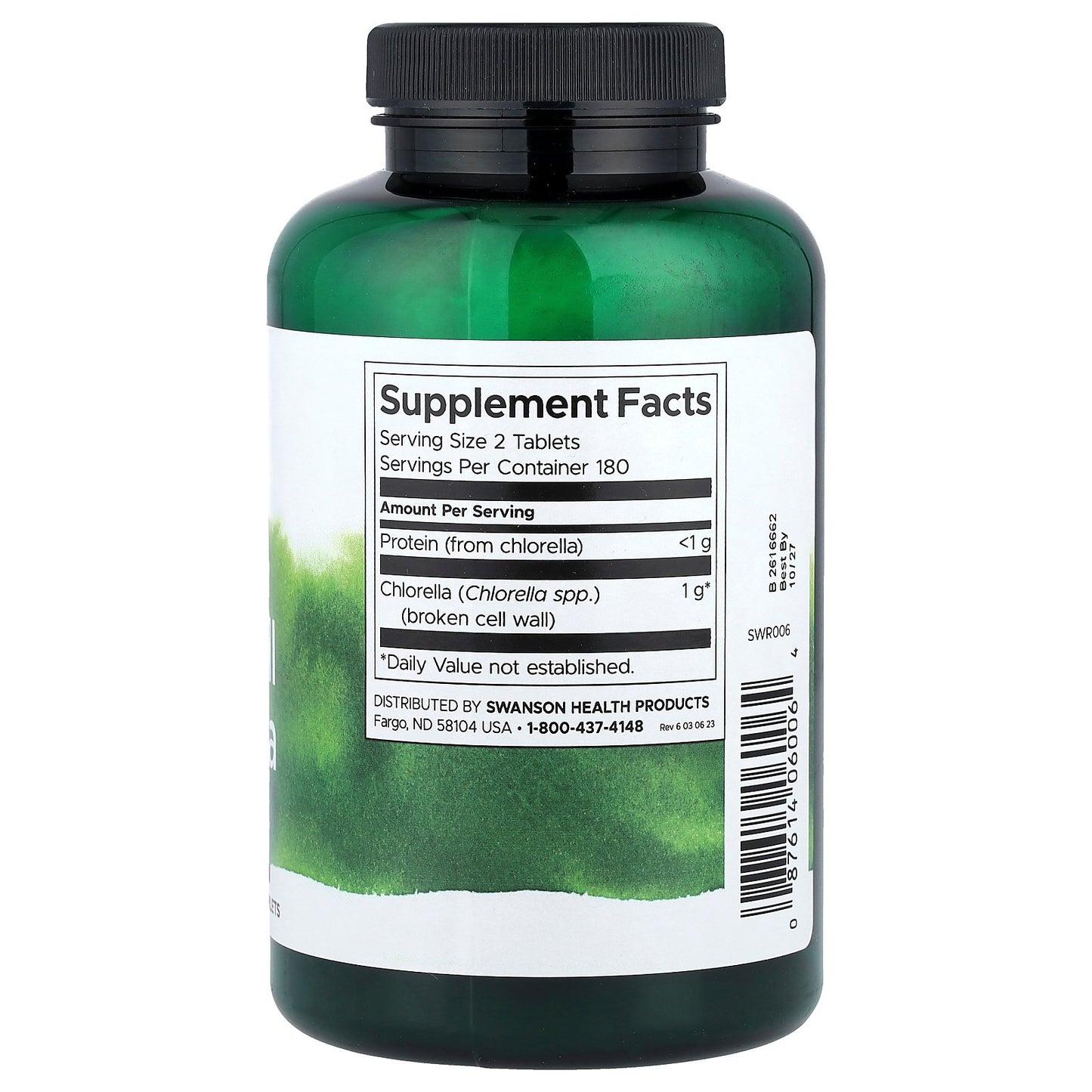 Swanson, Broken Cell Wall Chlorella, 360 Tablets