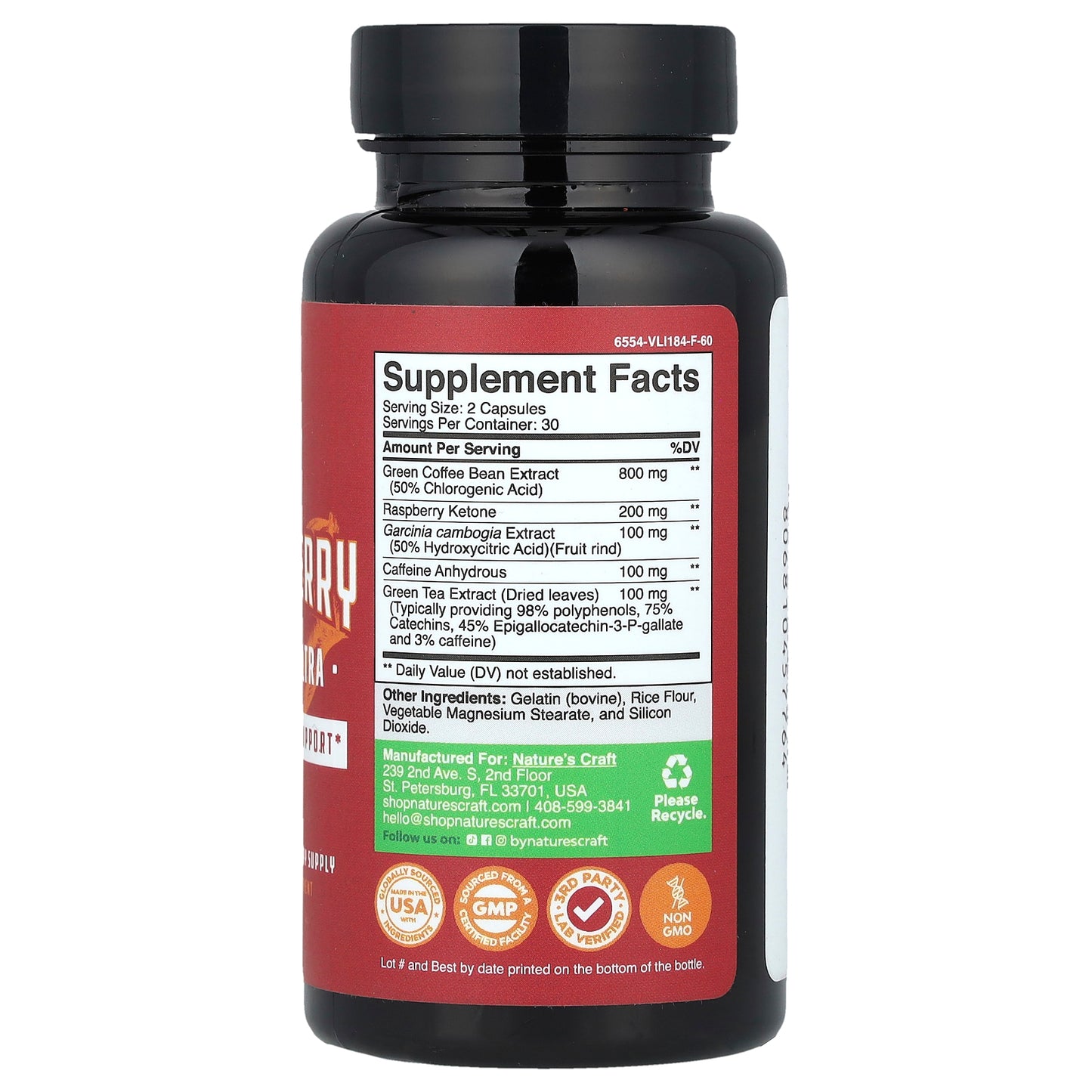 Nature's Craft, Raspberry Ketone Ultra, 60 Capsules