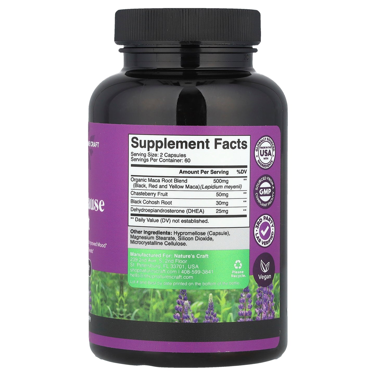 Nature's Craft, Women's Wellness, Perimenopause Support, 120 Capsules