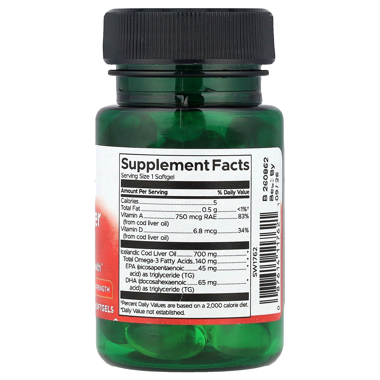 Swanson, Cod Liver Oil, 30 Softgels