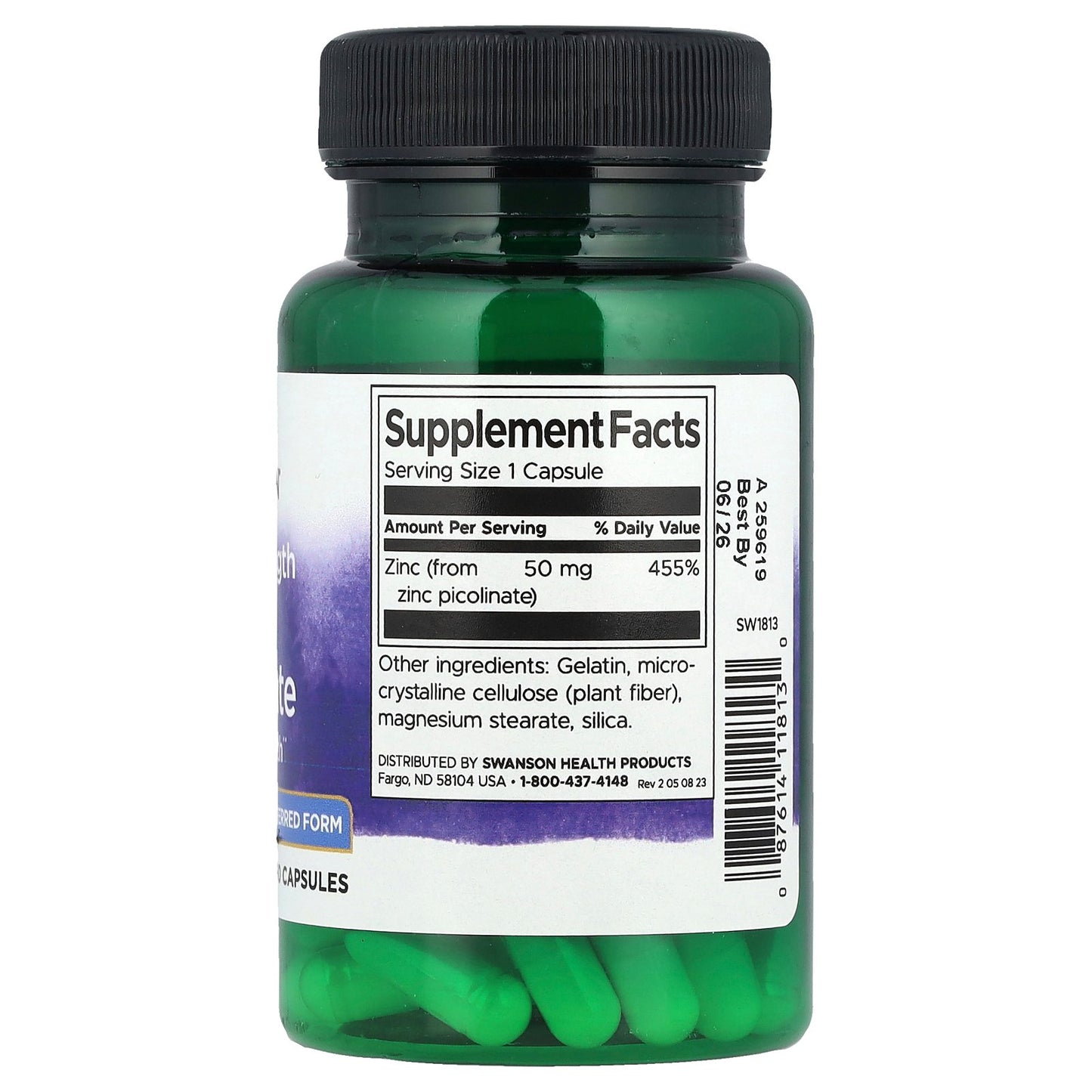 Swanson, Zinc Picolinate, 50 mg, 60 Capsules