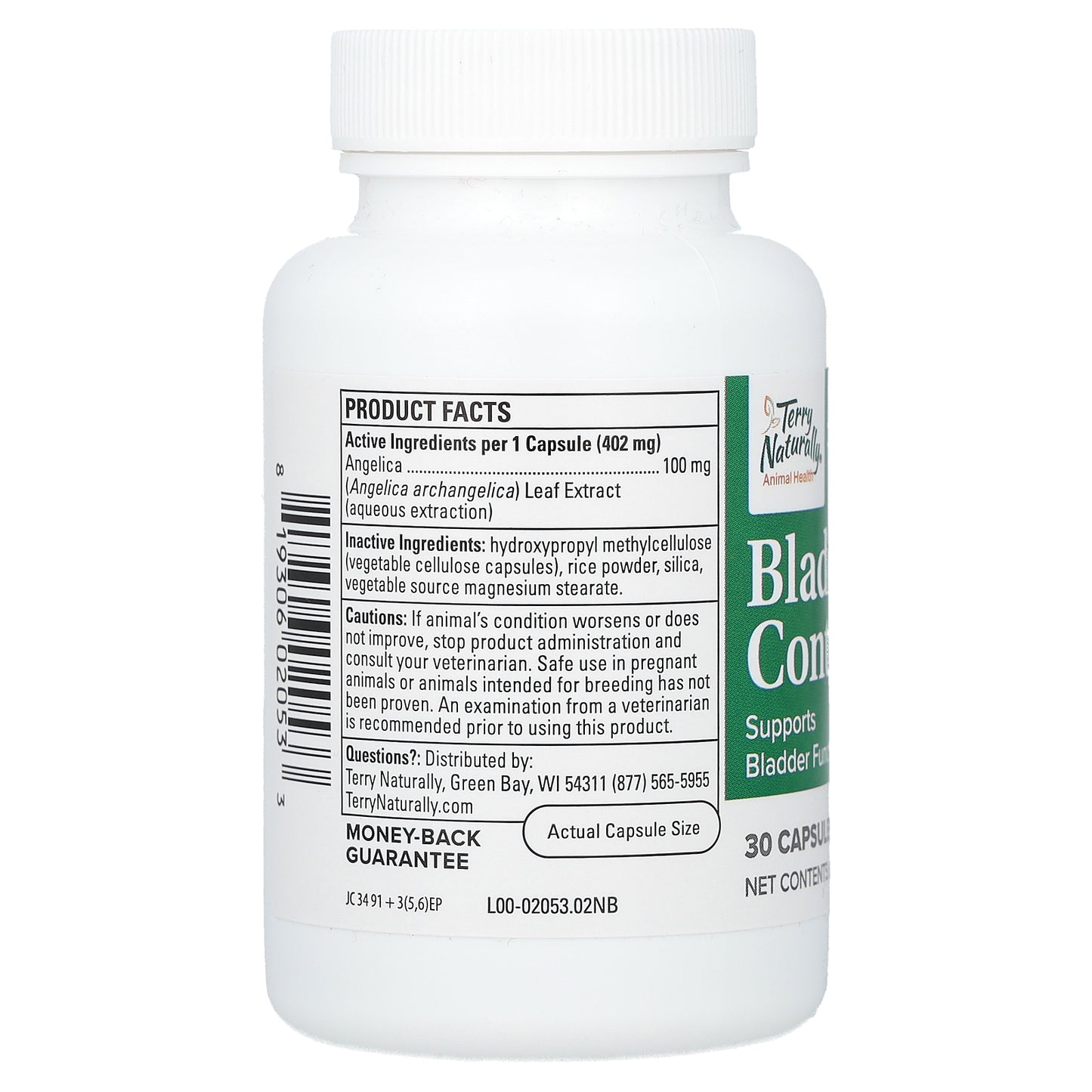 Terry Naturally, Animal Health, Bladder Control, 30 Capsules