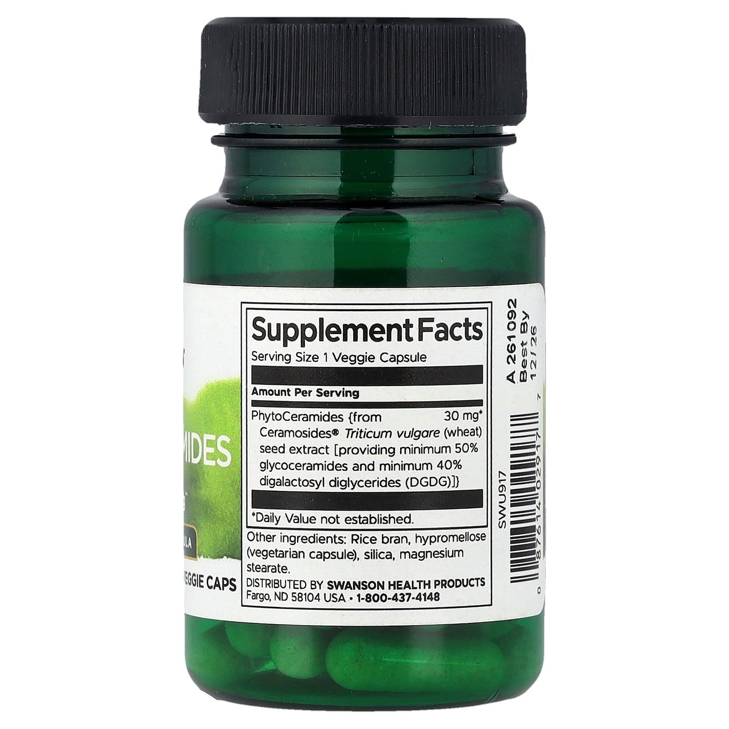 Swanson, PhytoCeramides, Advanced Formula, 30 Veggie Caps (30 mg per Cap)