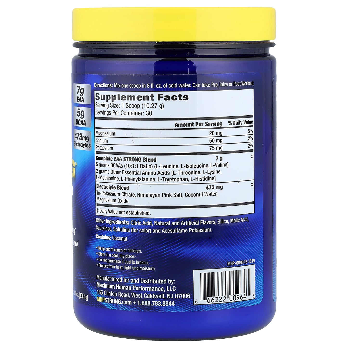 MHP, EAA Strong™, Blue Raspberry, 10.87 oz (308.1 g)