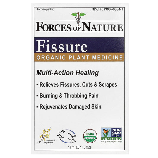 Forces of Nature, Fissure, Organic Plant Medicine , 0.37 oz (11 ml)
