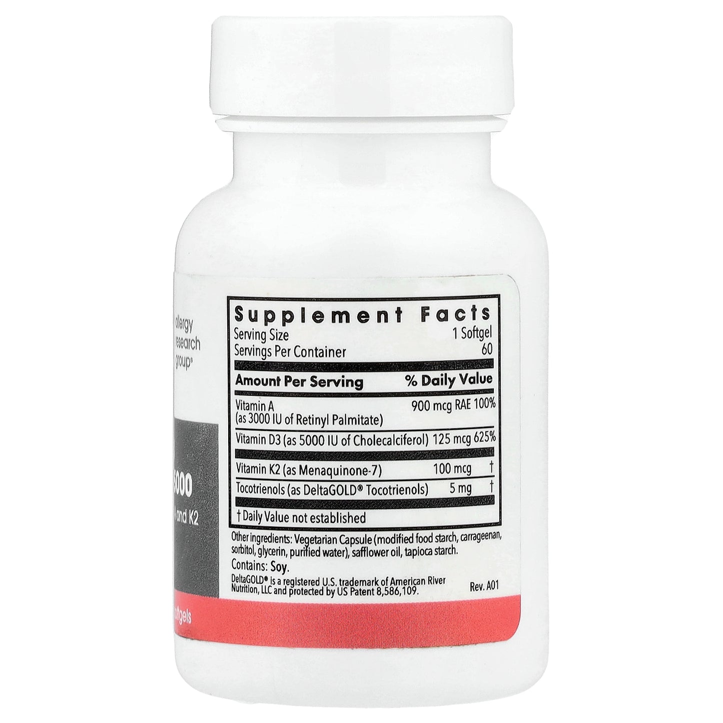 Allergy Research Group, Vitamin D3 Complete 5000, 60 Vegetarian Softgels