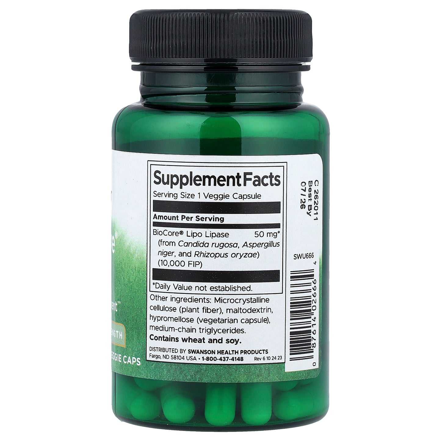 Swanson, BioCore® Lipo, Maximum Strength, 60 Veggie Caps (50 mg per Capsule)