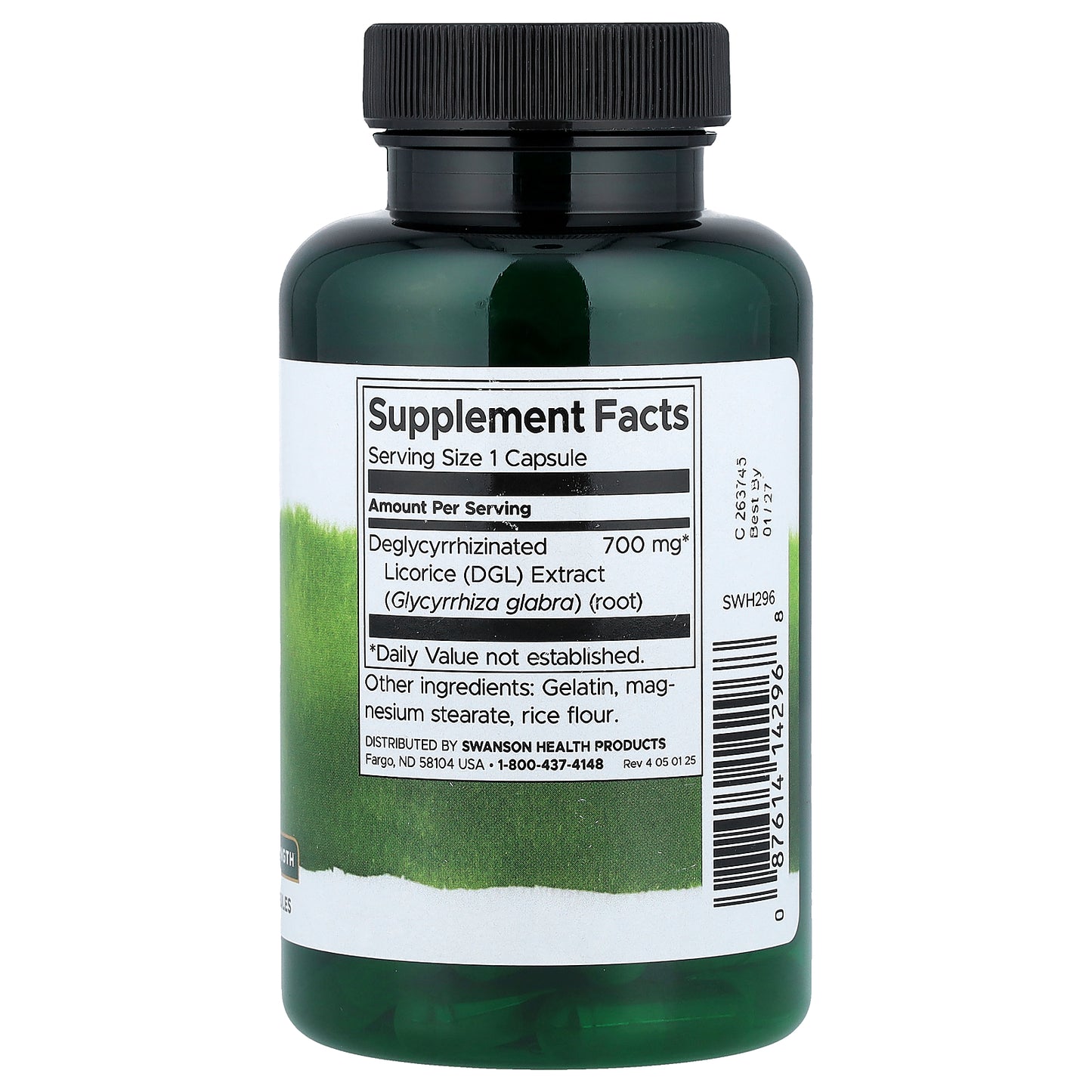 Swanson, DGL, 700 mg, 90 Capsules