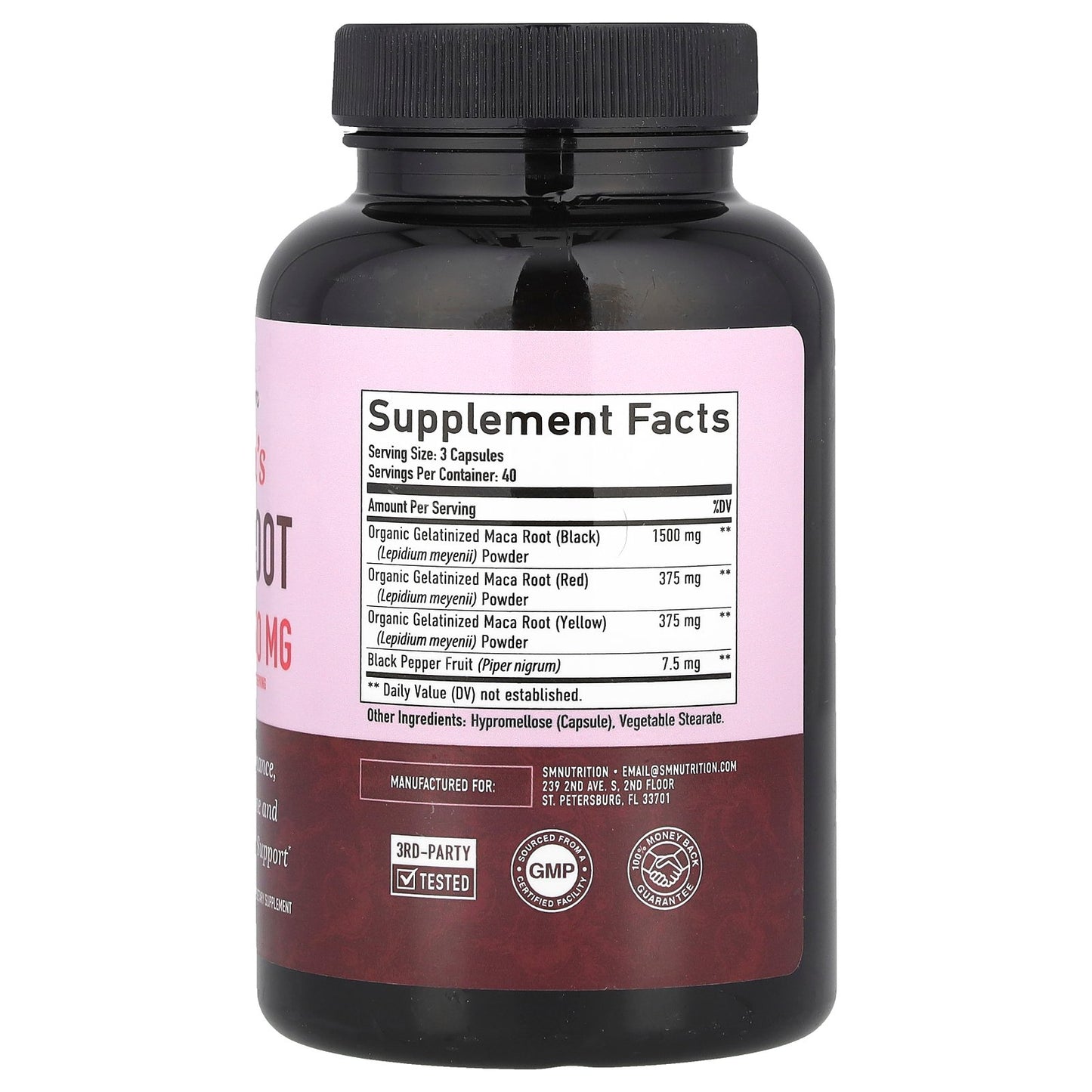 SMNutrition, Women's Maca Root, 120 Capsules