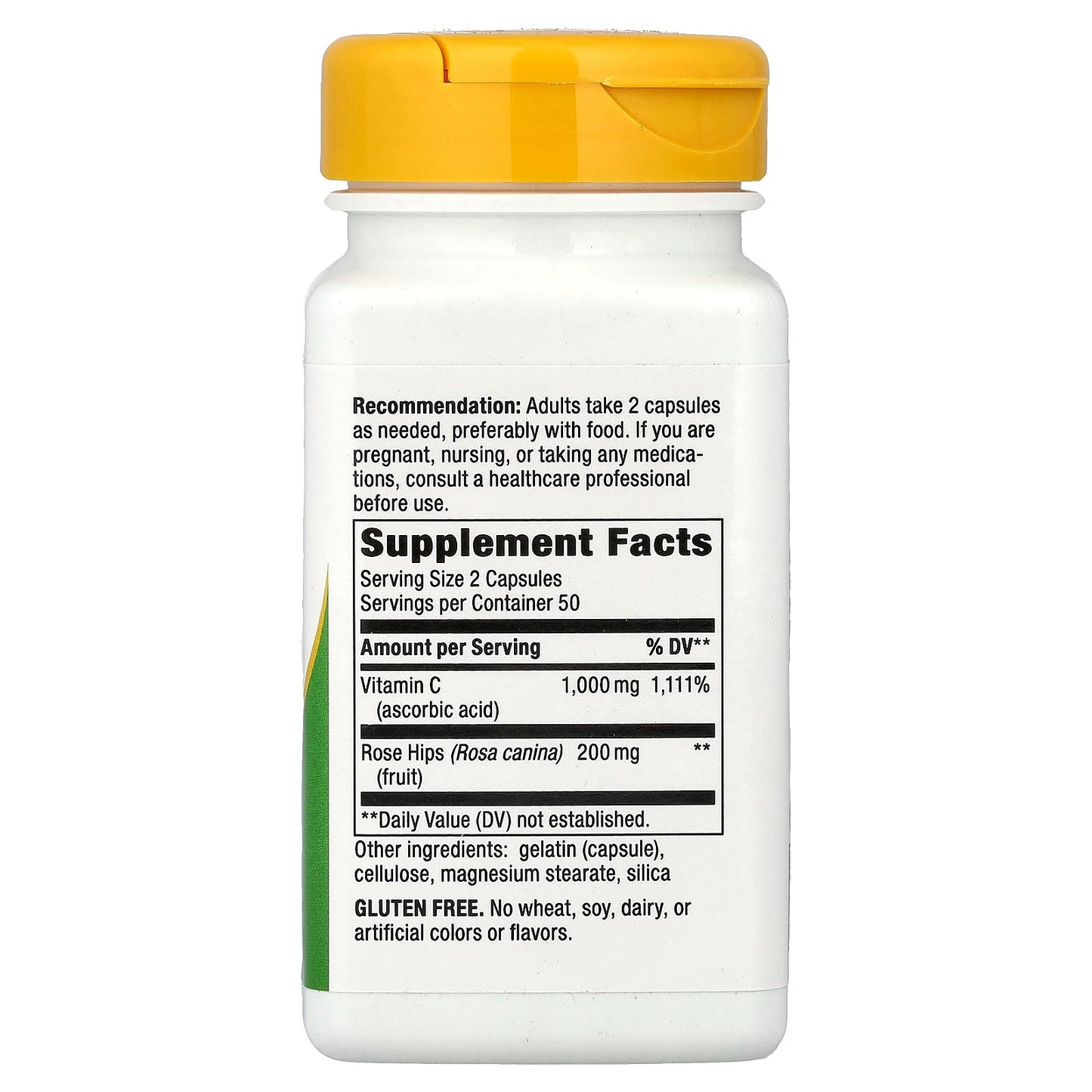 Nature's Way, Vitamin C with Rose Hips, 100 Capsules