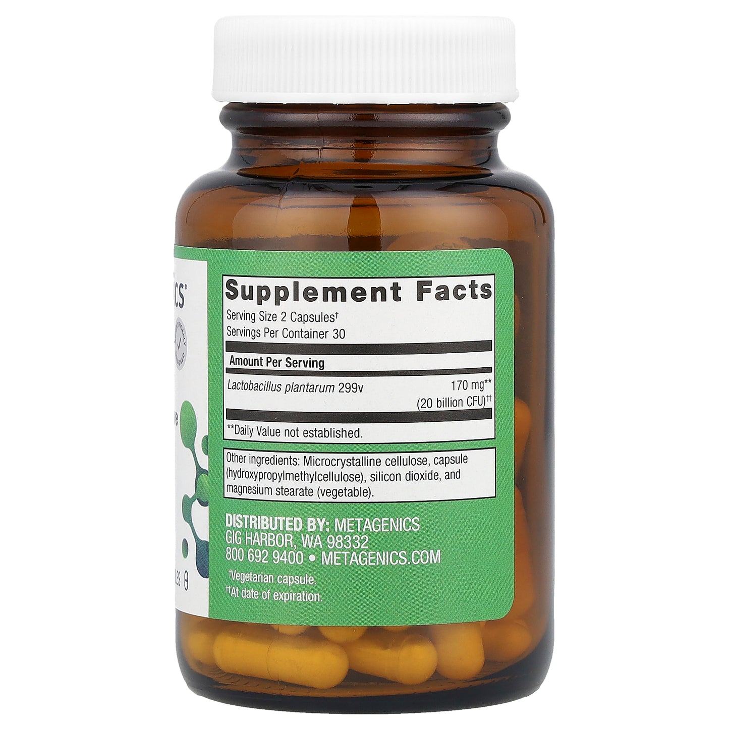 Metagenics, UltraFlora® Intensive Care Probiotic, 60 Capsules (85 mg (10 Billion CFU) per Capsule)