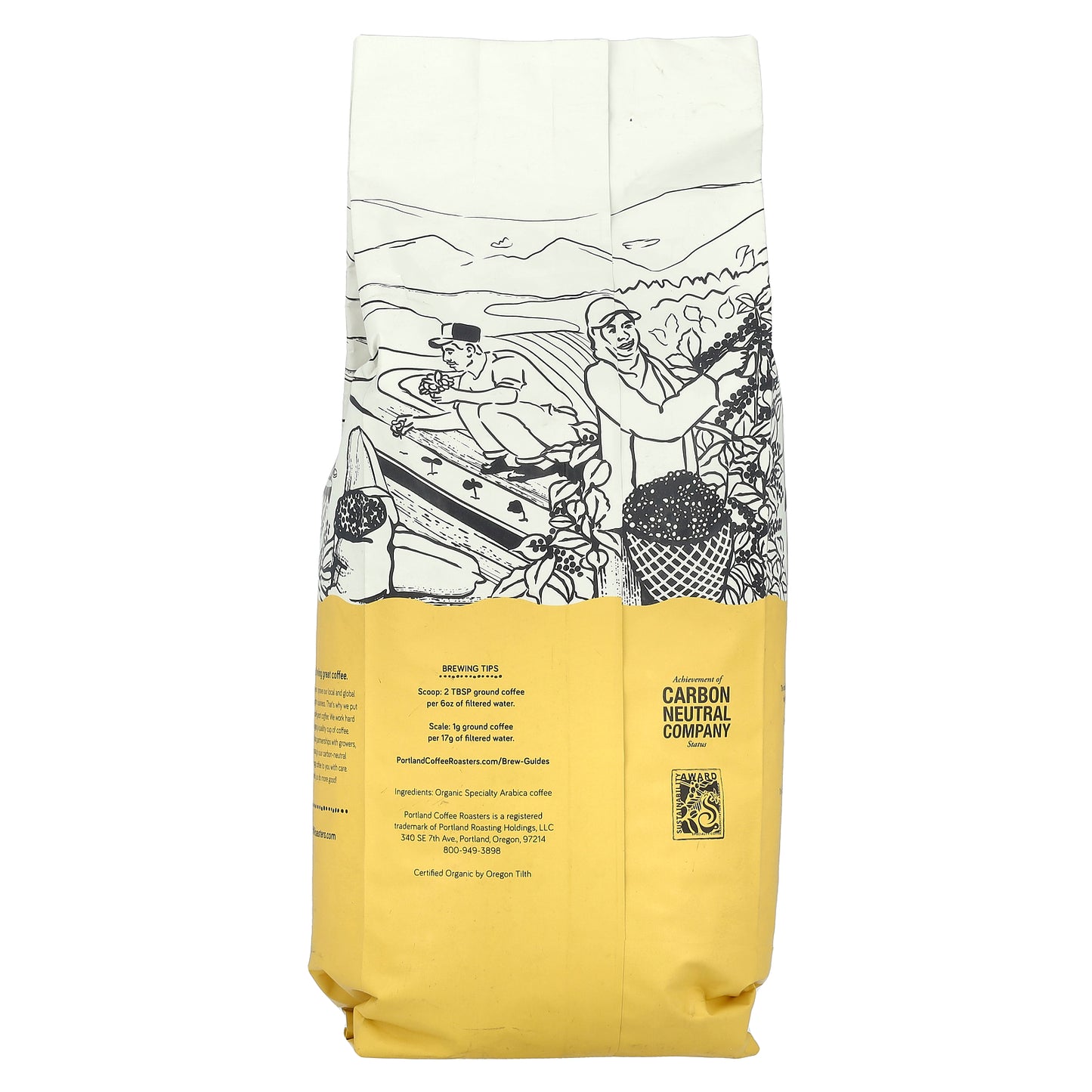 Portland Coffee Roasters, Organic Coffee, Whole Bean, Dark Roast, French, 2 lbs (907 g)