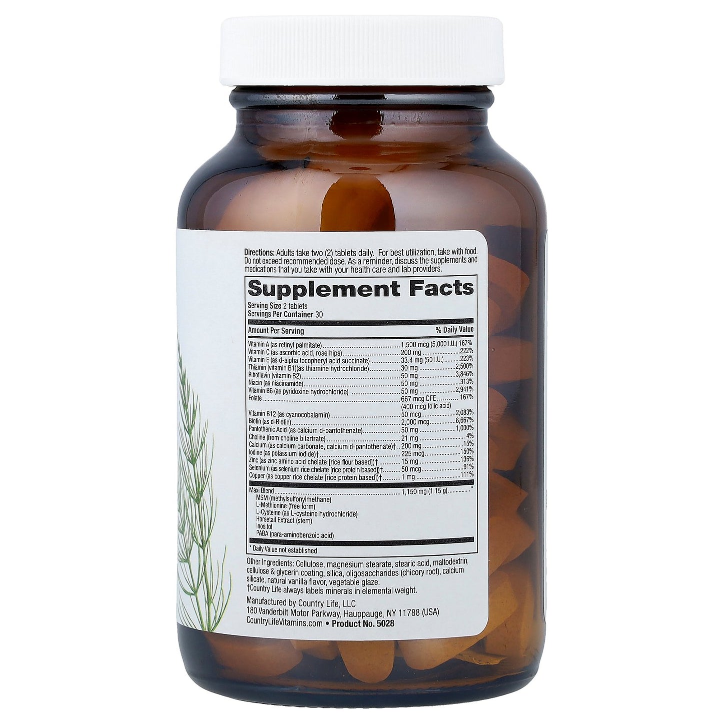 Country Life, Maxi-Hair®, Skin & Nails, 60 Tablets