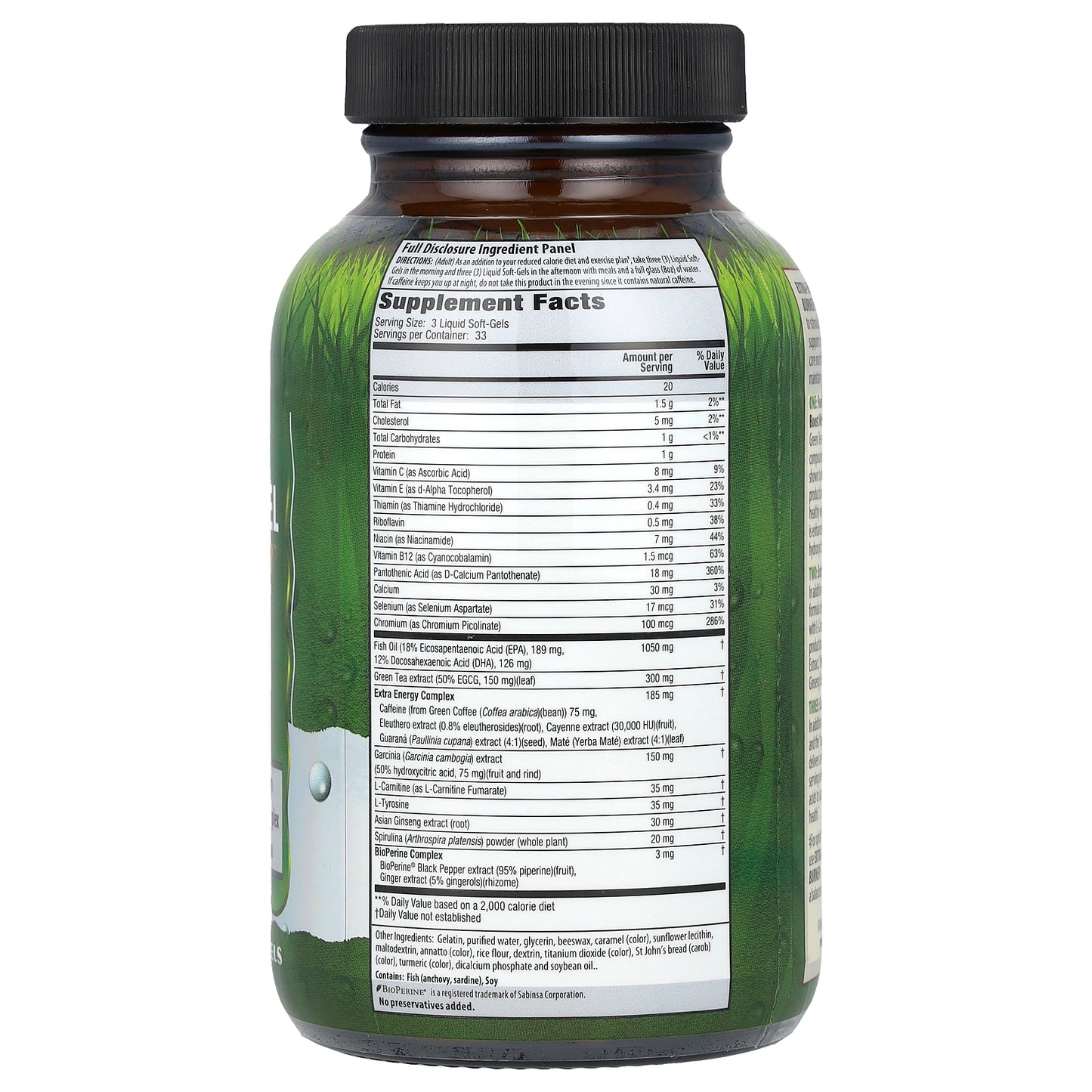 Irwin Naturals, Extra-Energy Thermo-Fuel Max Fat Burner™, 100 Liquid Soft-Gels