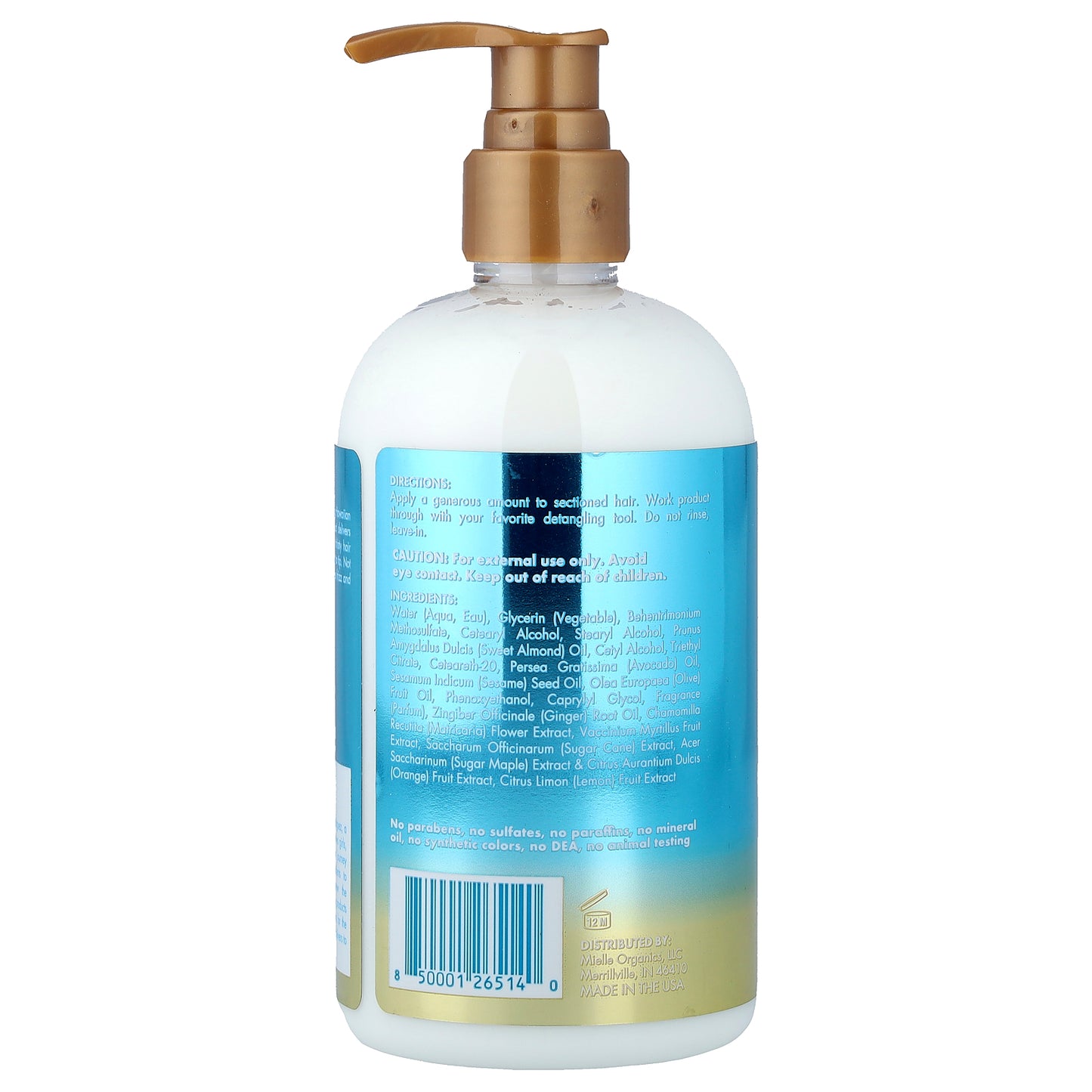 Mielle, Moisture RX, Moisturizing Leave-In Conditioner, Hawaiian Ginger, 12 fl oz (355 ml)