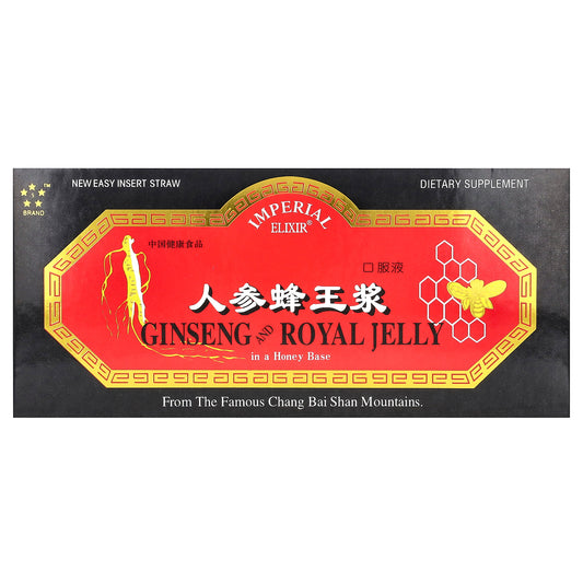 Imperial Elixir, Ginseng & Royal Jelly, 10 Bottles, 0.34 fl oz (10 ml) Each