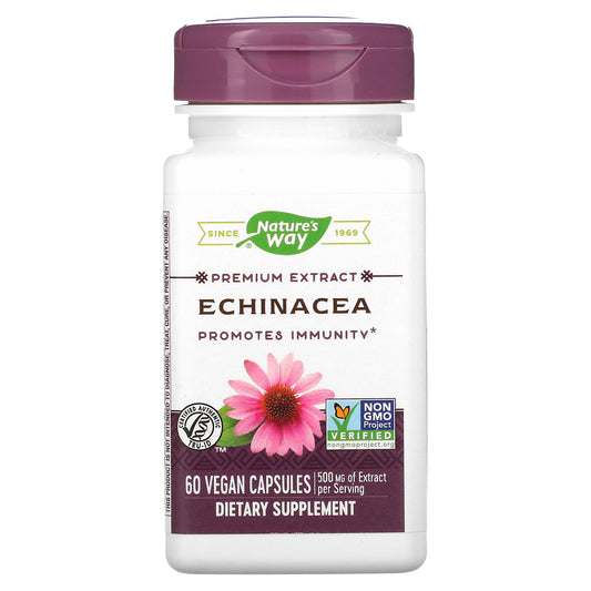 Nature's Way, Echinacea, 500 mg, 60 Vegan Capsules