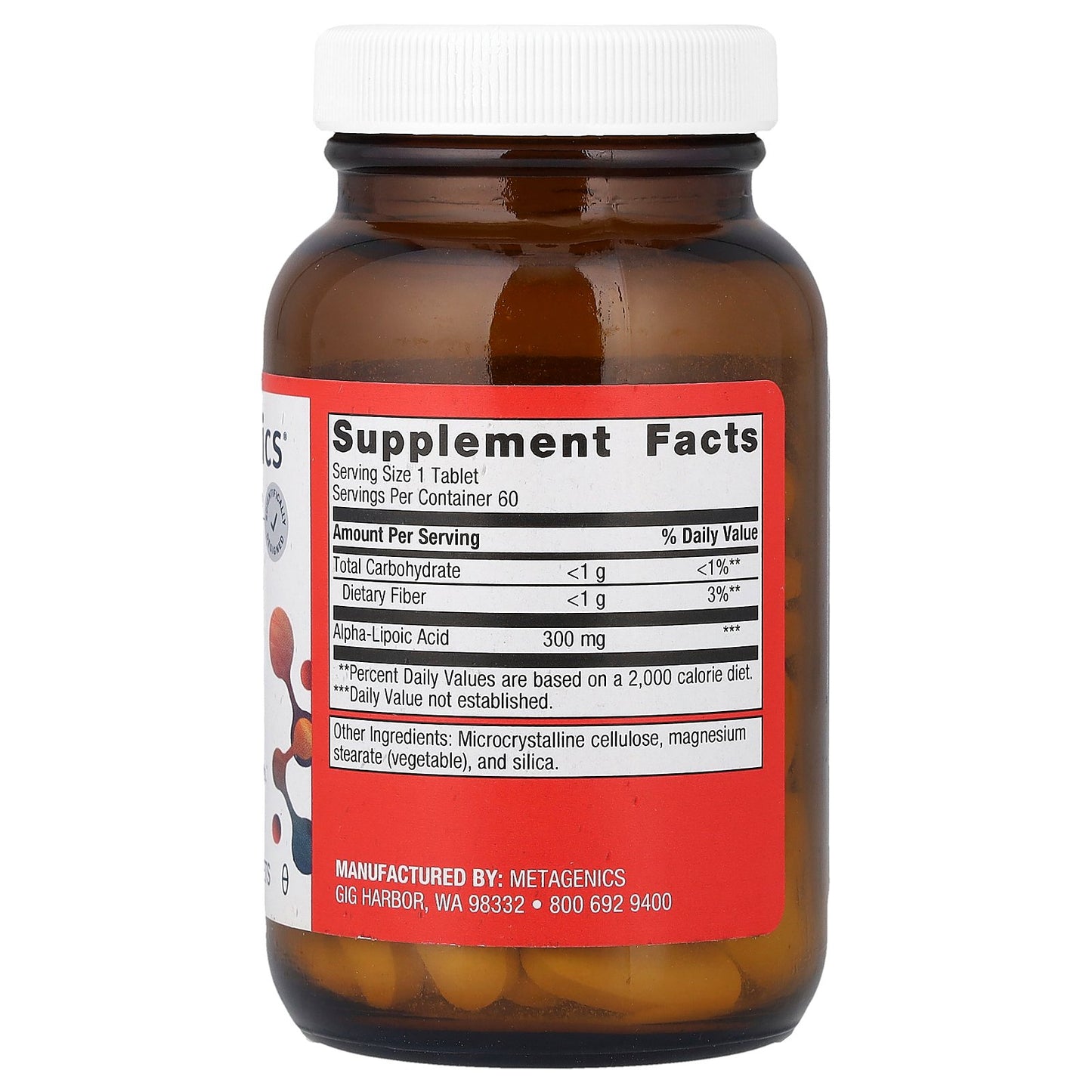 Metagenics, Alpha-Lipoic Acid, 300 mg, 60 Tablets