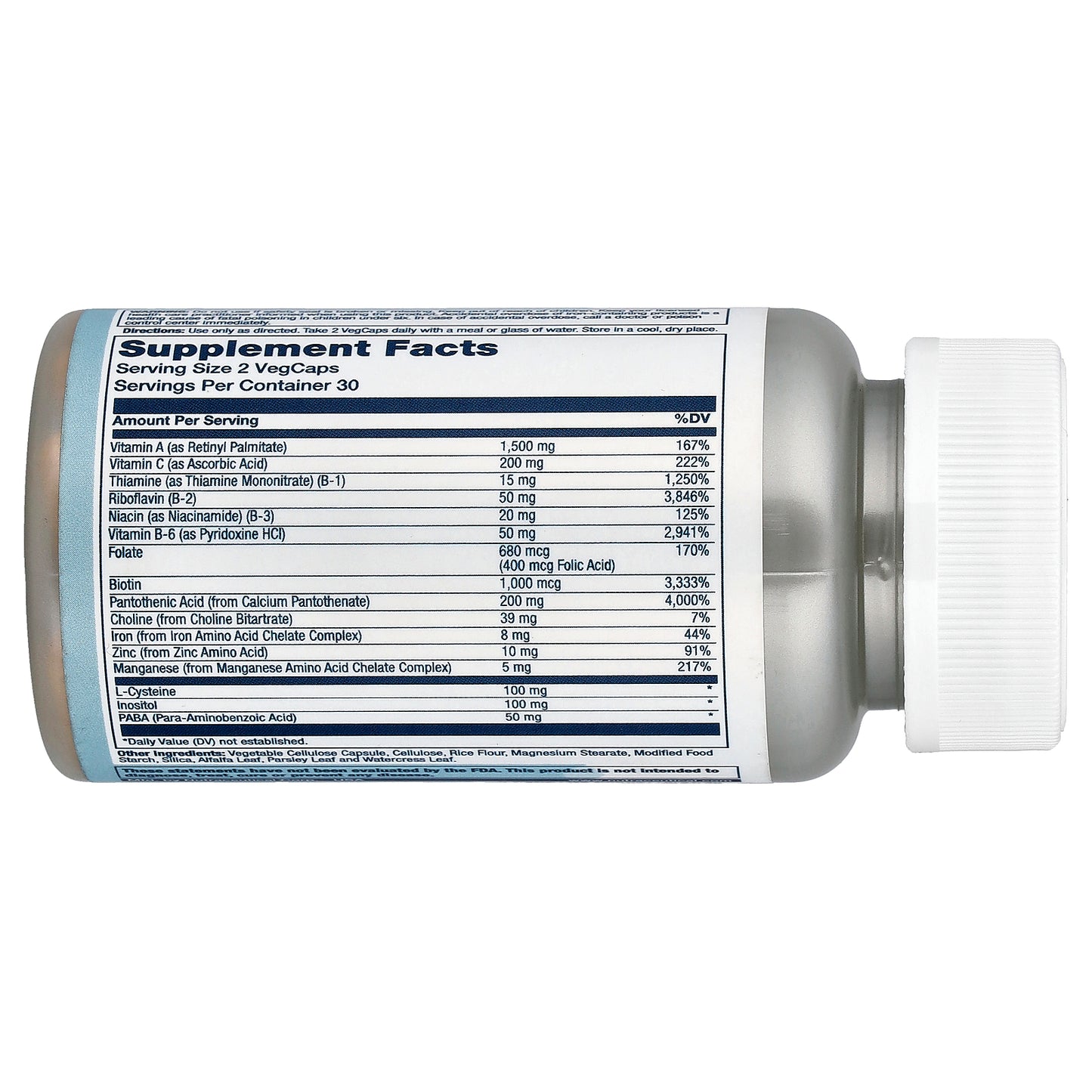 Solaray, Hair Nutrients With L-Cysteine, 60 VegCaps