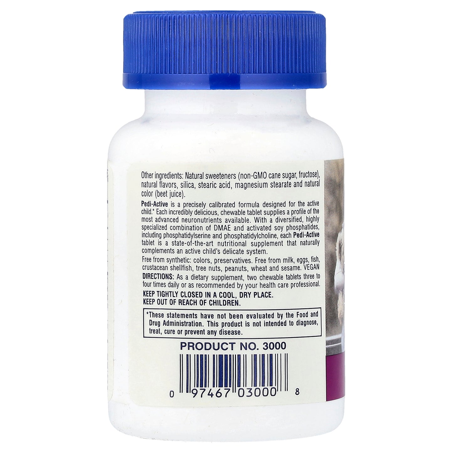 NaturesPlus, Pedi-Active®, Mixed Berry, 60 Chewable Tablets