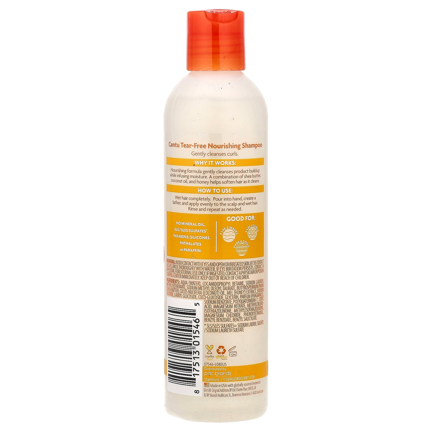 Cantu, For Kids, Tear-Free Nourishing Shampoo, 8 fl oz (237 ml)