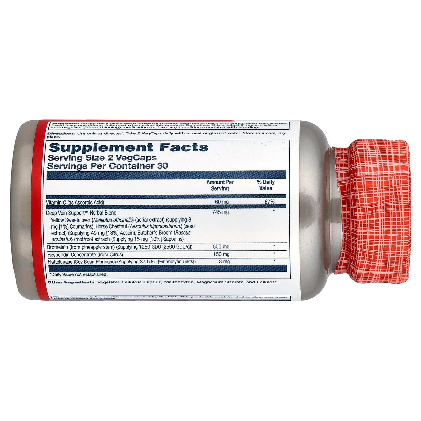 Solaray, Deep Vein Support™, 60 VegCaps