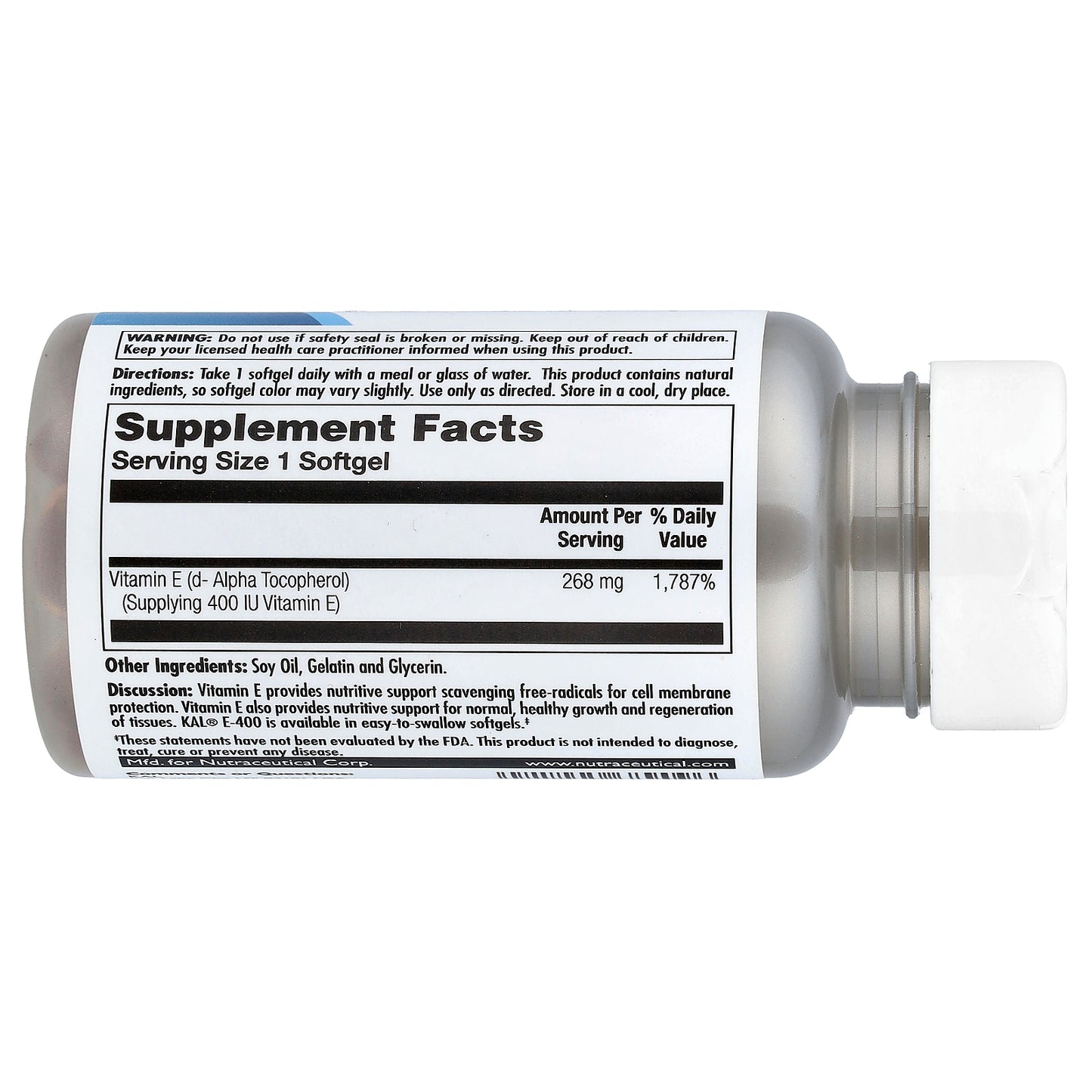 KAL, Vitamin E, 268 mg (400 IU), 90 SoftGels