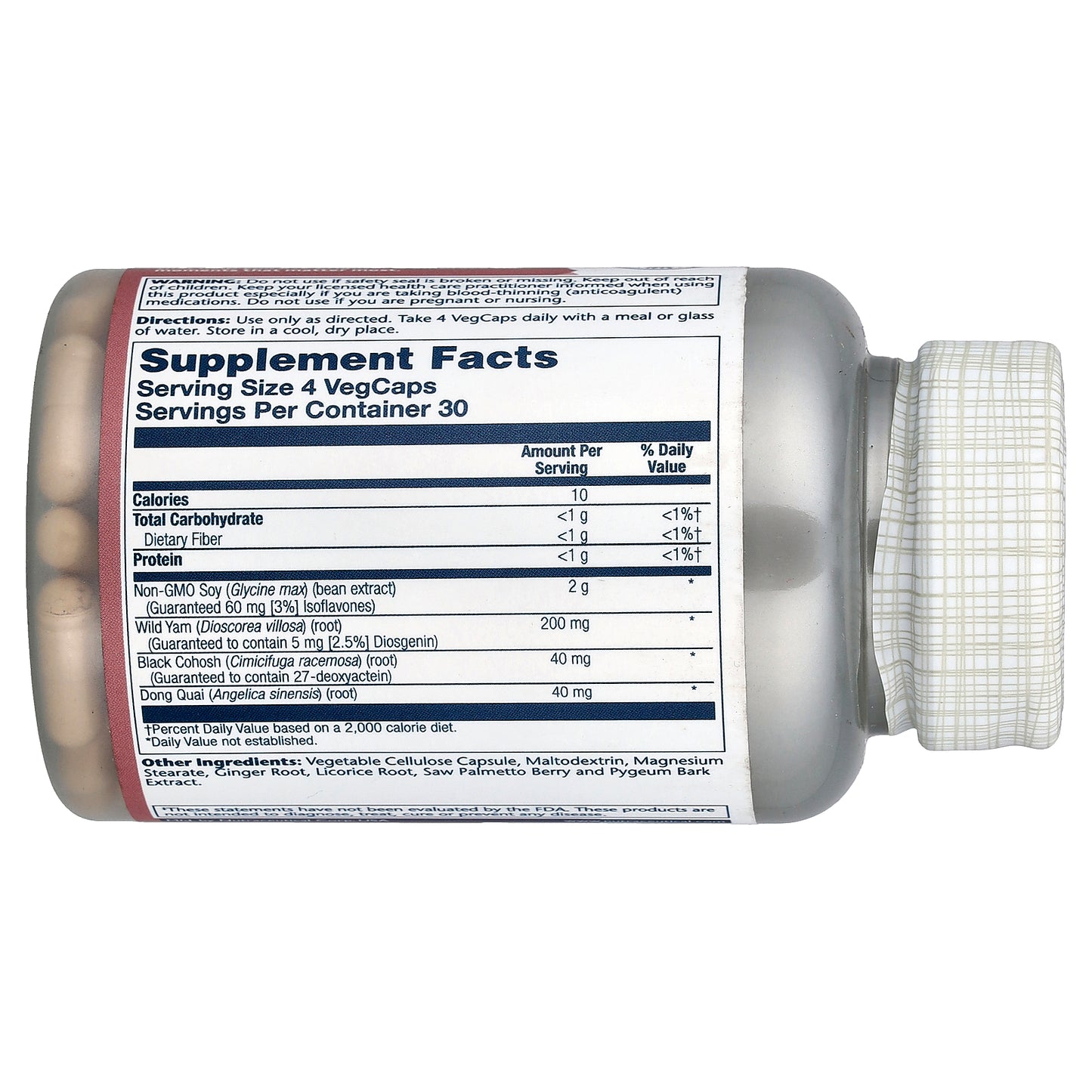 Solaray, Phytoestrogen™ with Wild Yam, Black Cohosh & Dong Quai, 120 VegCaps