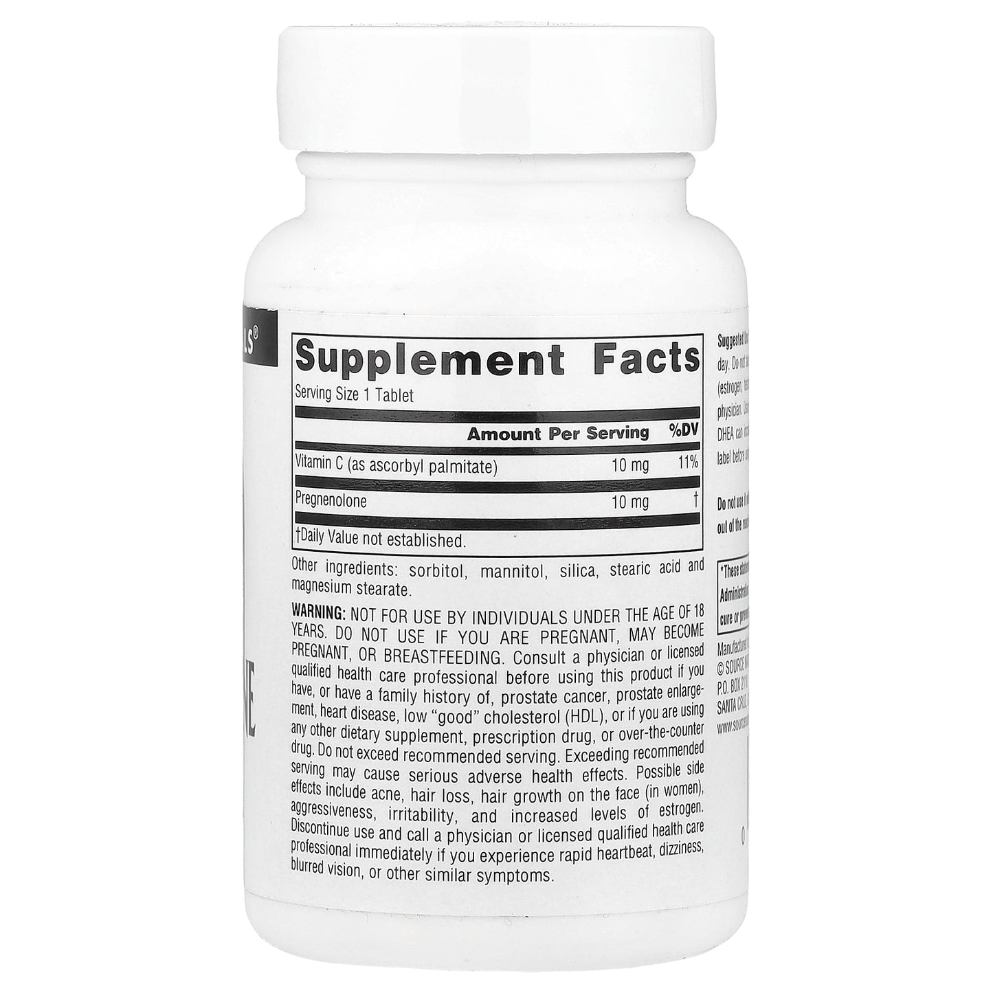 Source Naturals, Pregnenolone, 120 Tablets