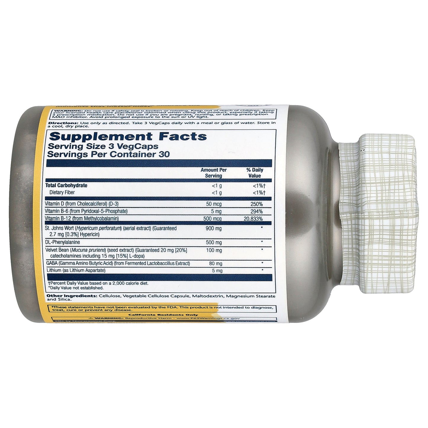 Solaray, Briteside™, Joy Boost Formula, 90 VegCaps