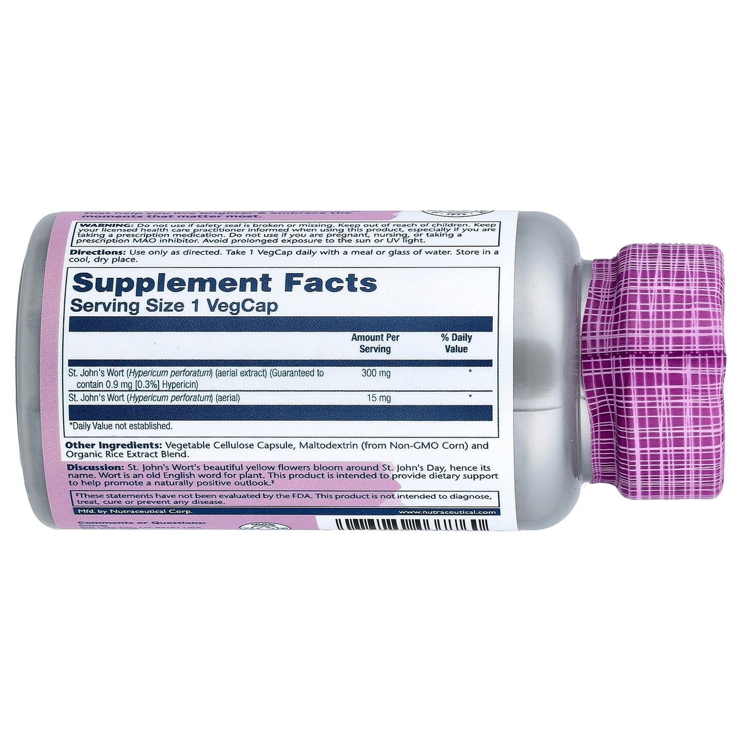 Solaray, Vital Extracts, St. John's Wort, 300 mg, 120 VegCaps