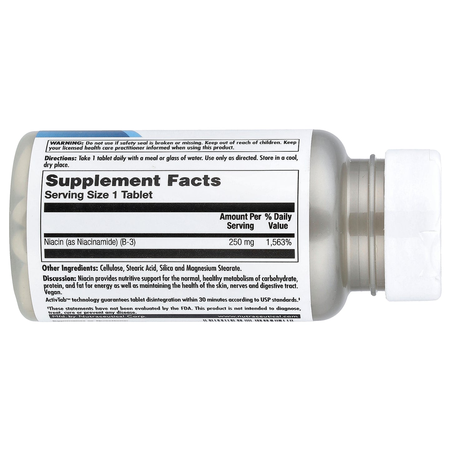 KAL, Niacinamide, 250 mg, 100 Tablets