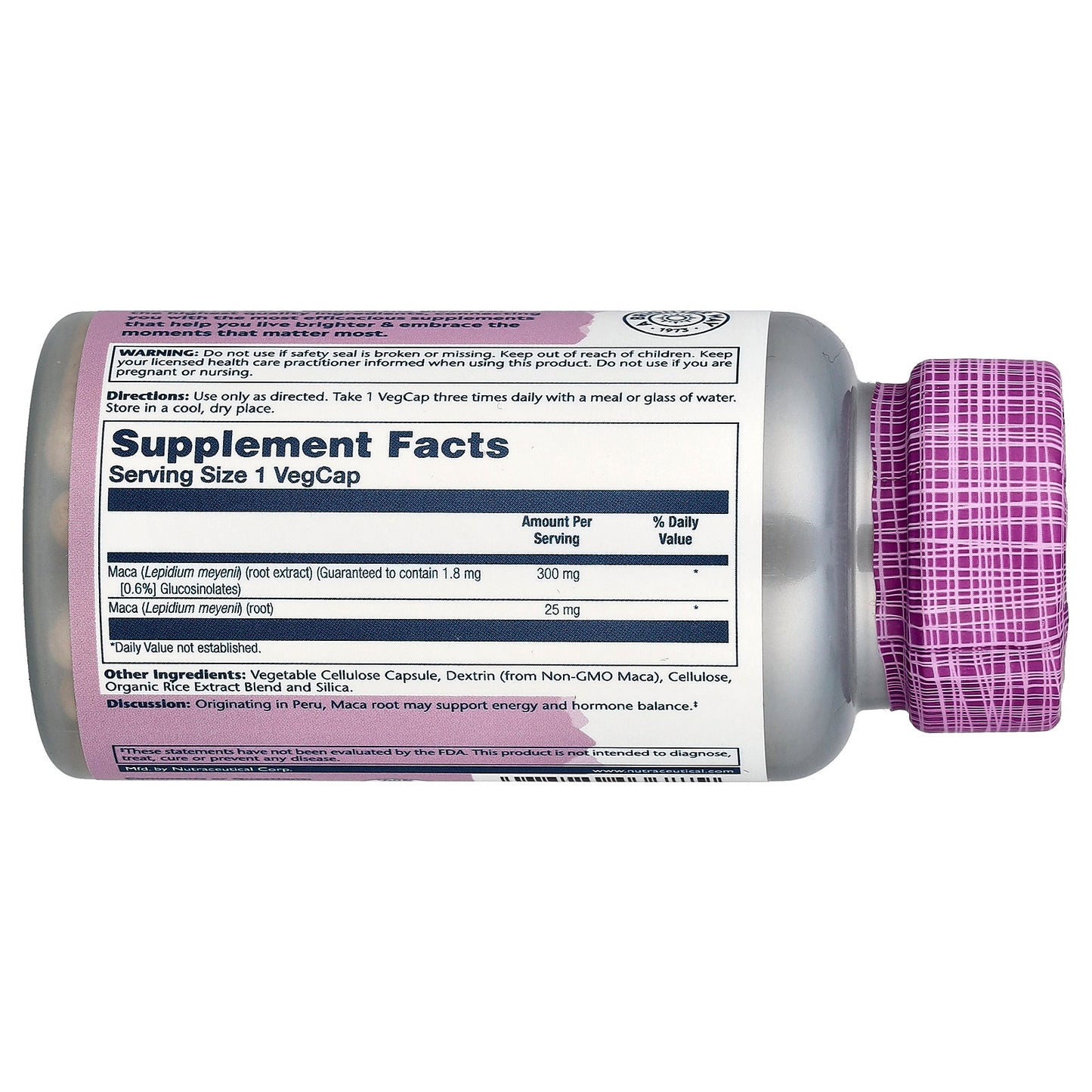 Solaray, Vital Extracts, Maca, 300 mg, 60 VegCaps