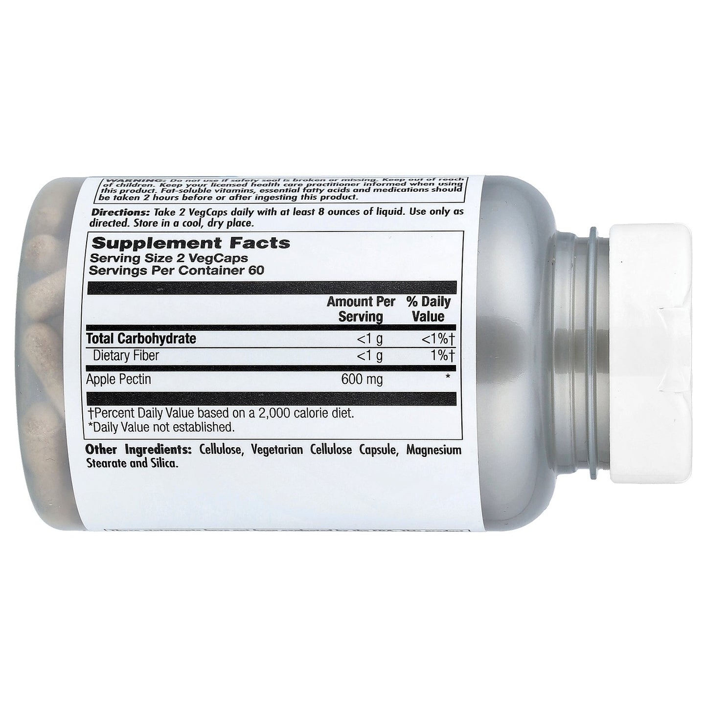 KAL, Apple Pectin, 120 VegCaps (300 mg per Vegcap)