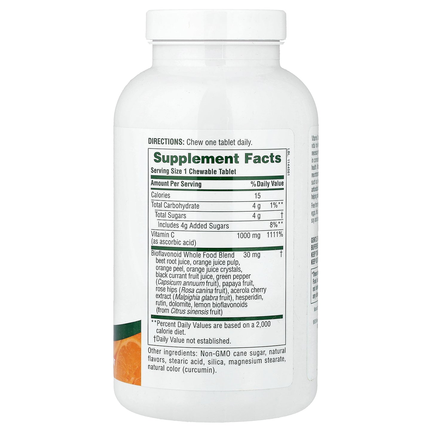 NaturesPlus, Chewable Orange Juice, Vitamin C, Natural Orange, 60 Tablets