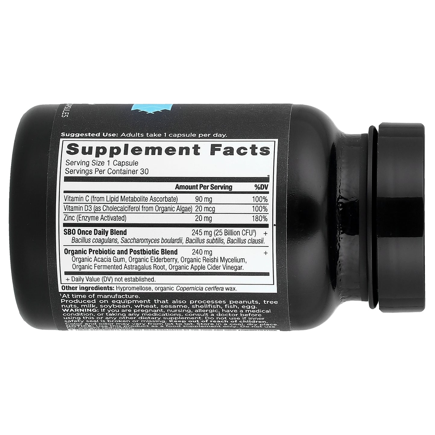 Ancient Nutrition, SBO Probiotics, Once Daily, Immune, 25 Billion CFU, 30 Capsules