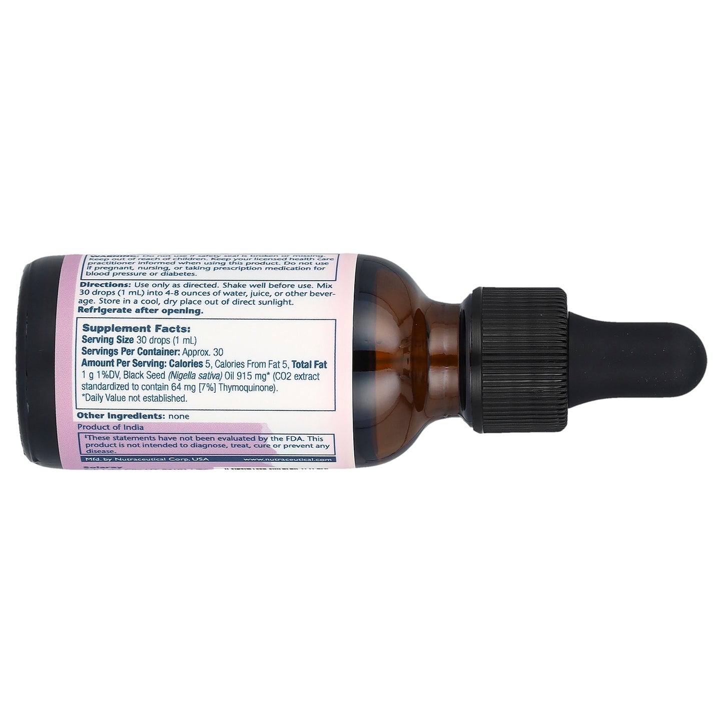 Solaray, Vital Extracts, Black Seed Oil, 1 fl oz (30 ml)