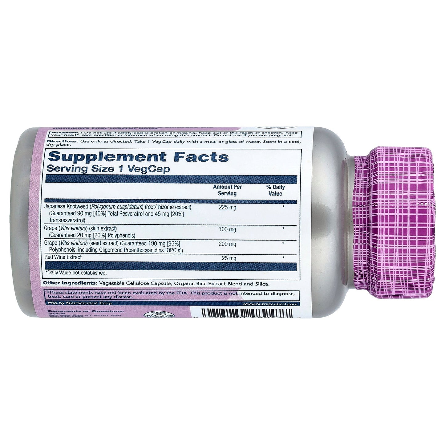 Solaray, Vital Extracts, Resveratrol Japanese Knotweed, 60 VegCaps