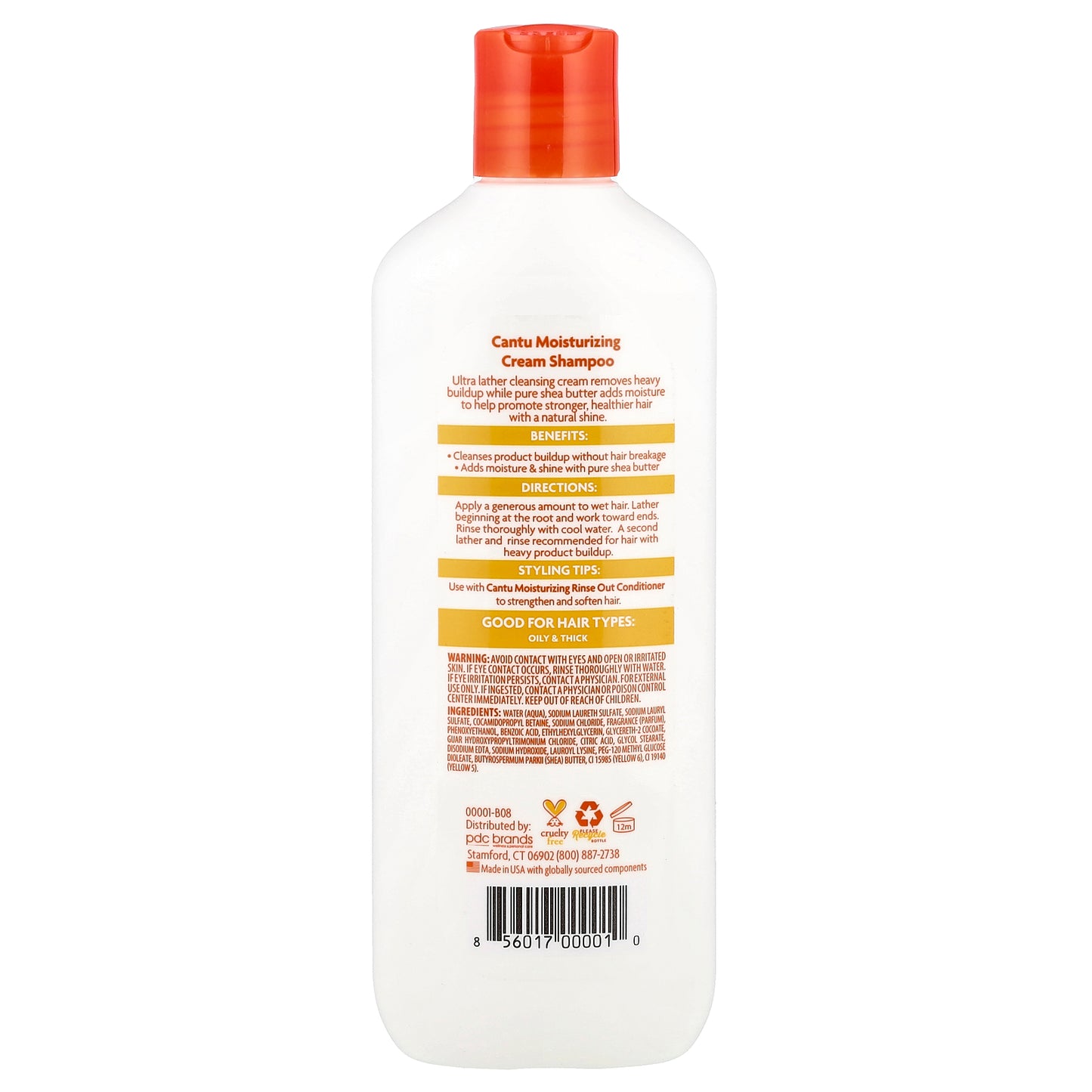 Cantu, Shea Butter, Moisturizing Cream Shampoo, 13.5 fl oz (400 ml)