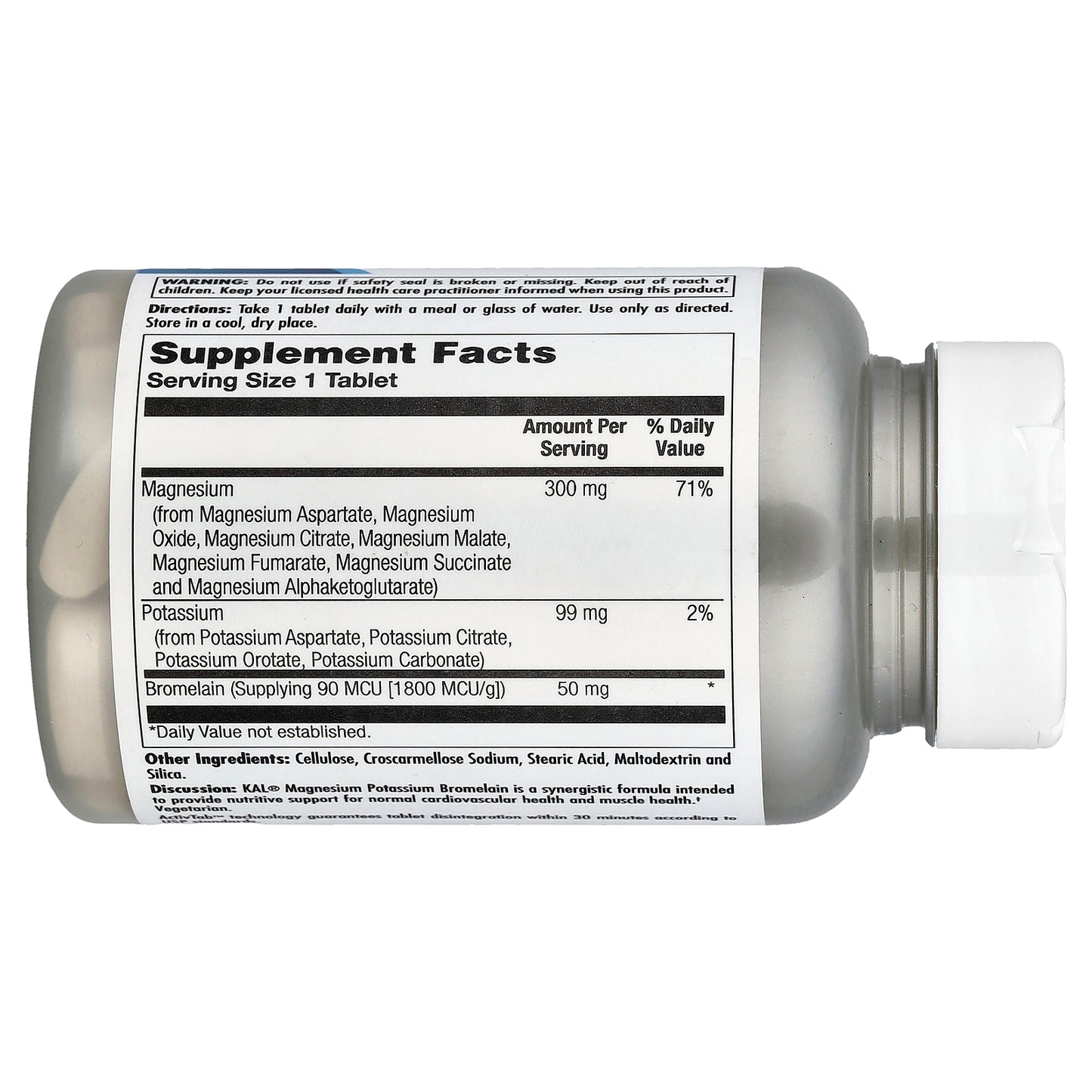 KAL, Magnesium Potassium Bromelain, 60 Tablets