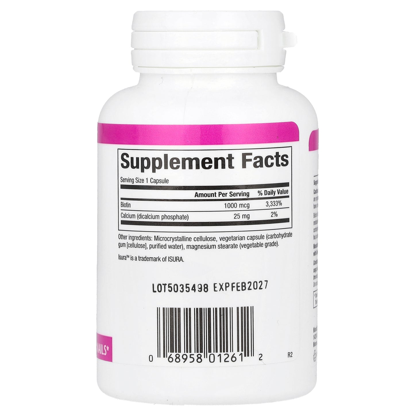 Natural Factors, Biotin, 1,000 mcg, 90 Vegetarian Capsules