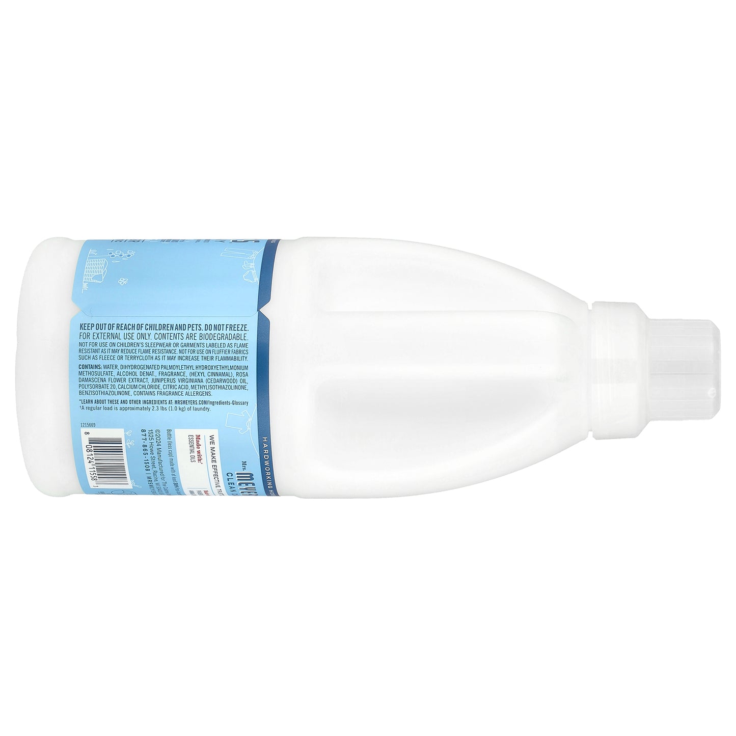 Mrs. Meyers Clean Day, Fabric Softener, Rain Water, 32 fl oz (946 ml)