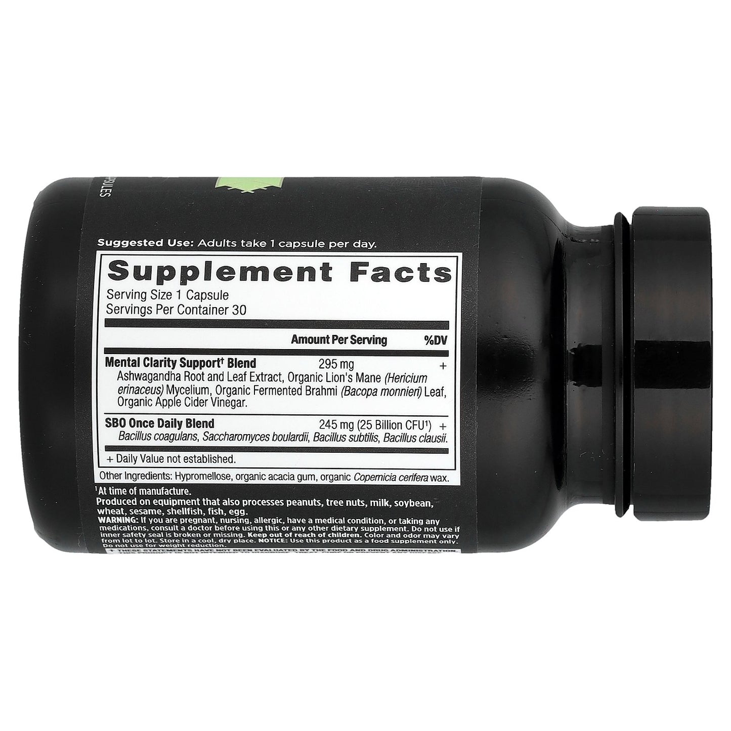 Ancient Nutrition, SBO Probiotics, Mental Clarity, 30 Capsules