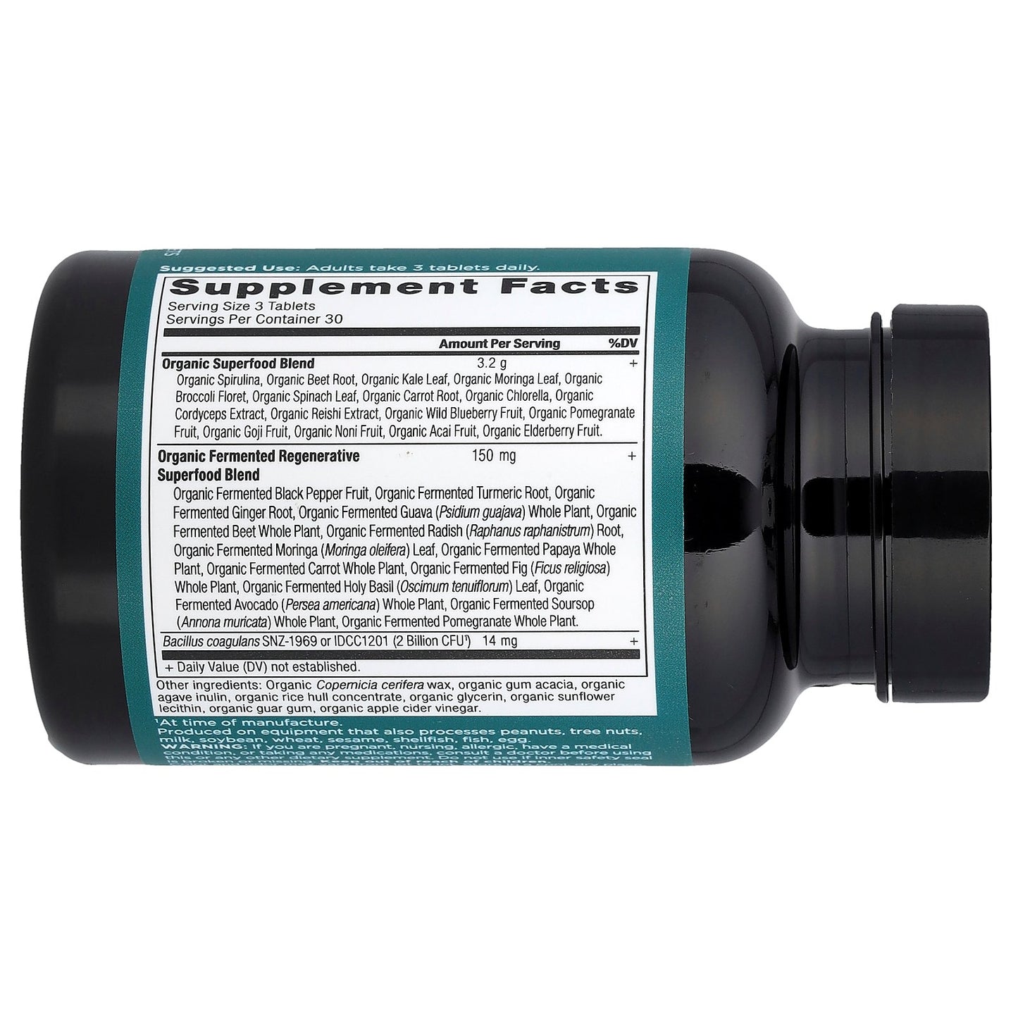 Ancient Nutrition, Organic Super Greens, 90 Tablets