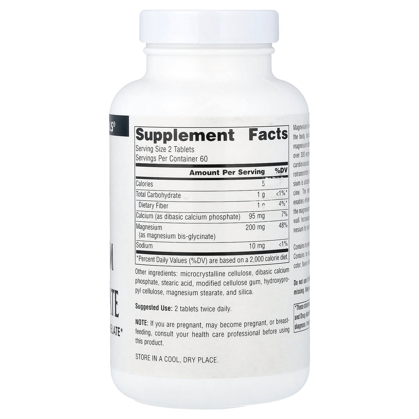 Source Naturals, Magnesium Bis-Glycinate, 120 Tablets