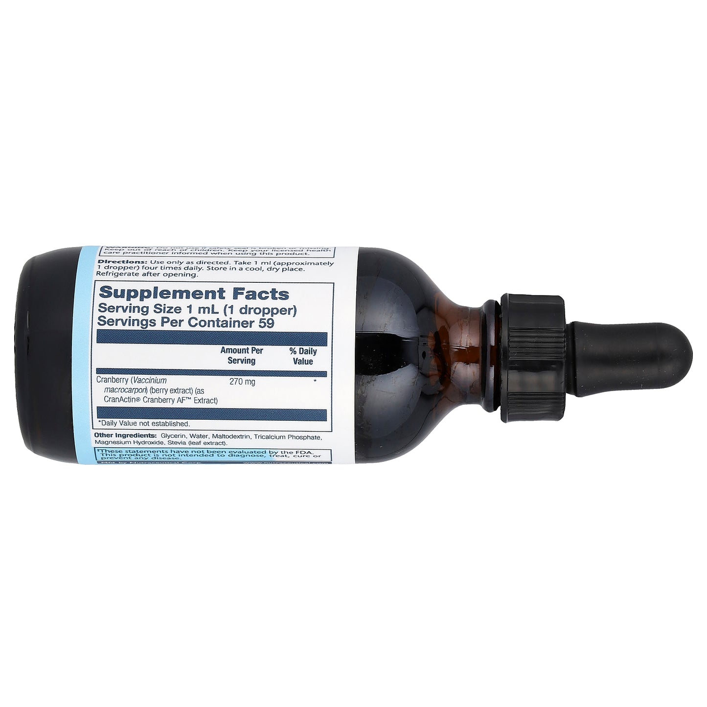 Solaray, CranActin® Liquid, 270 mg, 2 fl oz (59 ml)